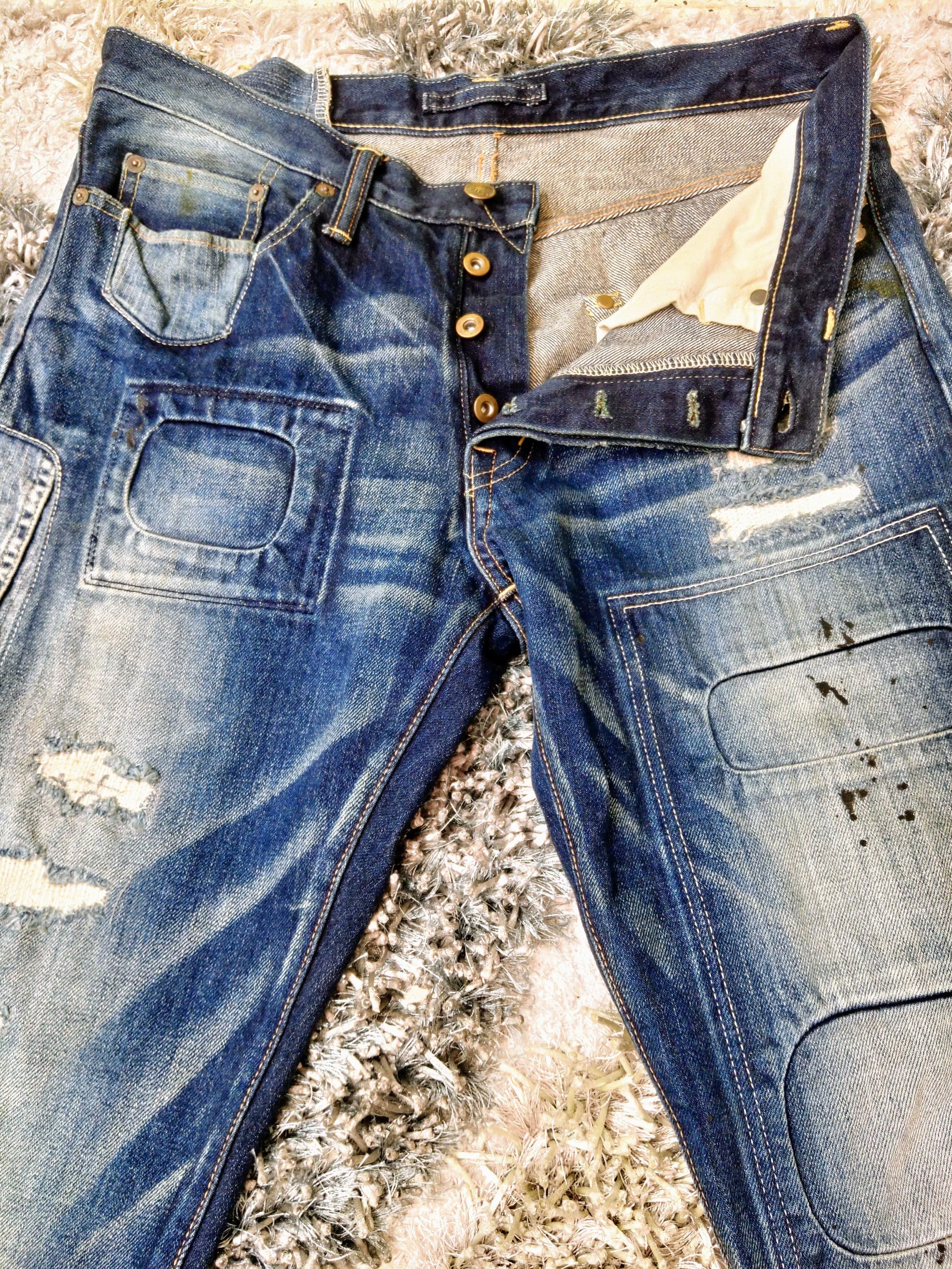 Maison MIHARA YASUHIRO Denim Maison MIHARA YASUHIRO Miharayasuhiro Patchwork Selvedge jeans Blue Vintage