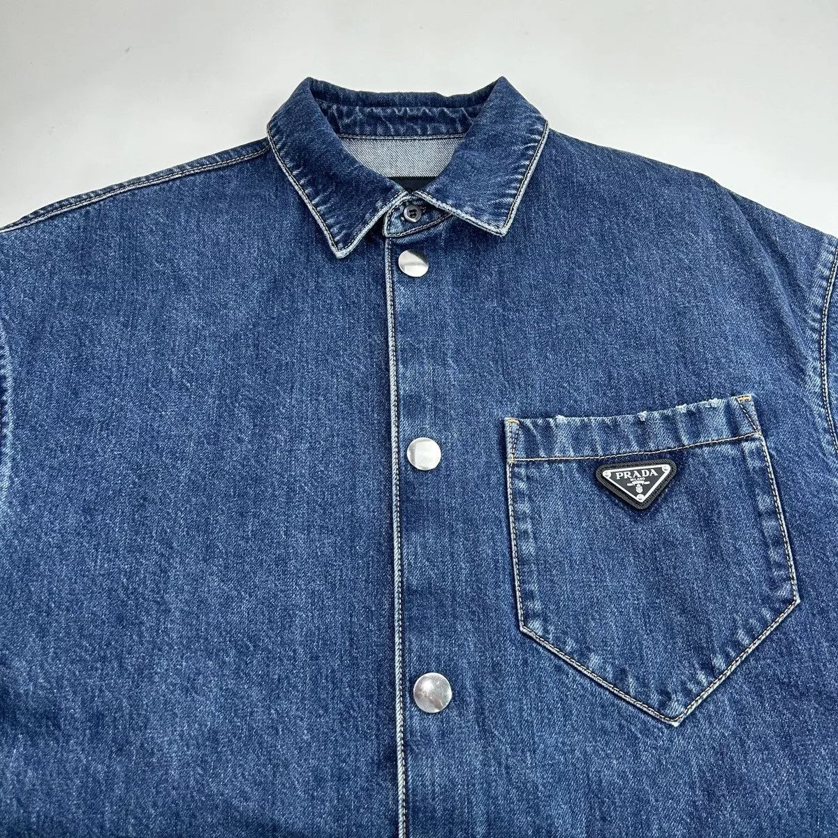 Prada Shirts Button Ups Prada denim shirt Blue
