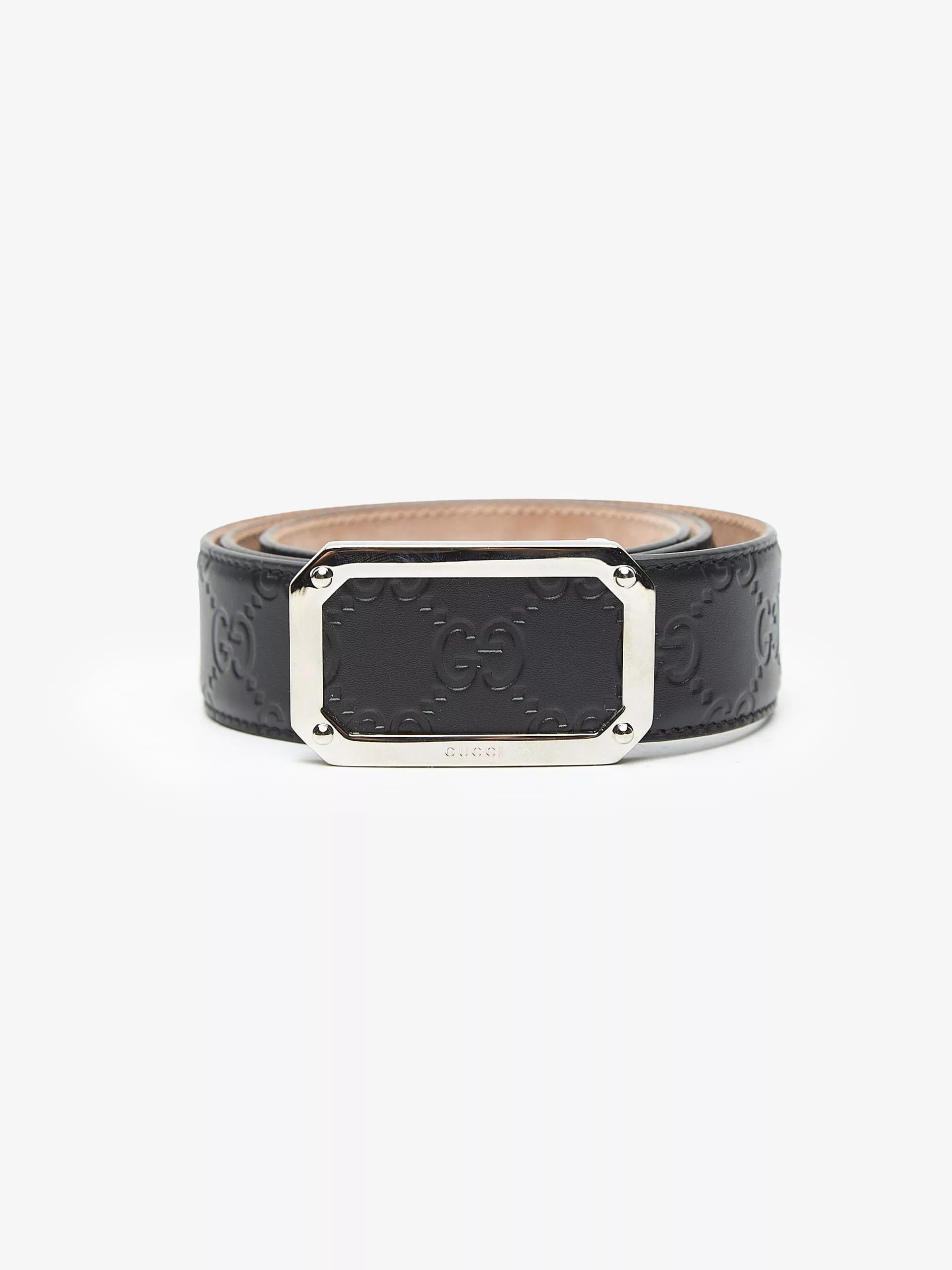 Gucci Belts Gucci Black Multi-Logo Belt