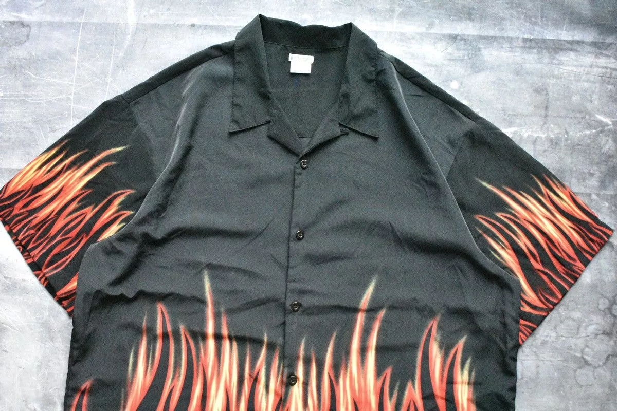 Vintage Shirts Button Ups Vintage × Walmart Vintage No Boundaries Button-down Shirt (XXL) Black