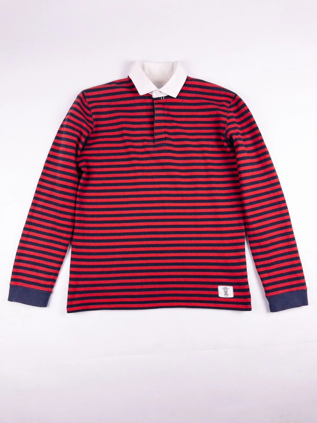 Bedwin & The Heartbreakers Long Sleeve T Shirts bedwin & the heartbreakers striped longsleeve t-shirt size L Red