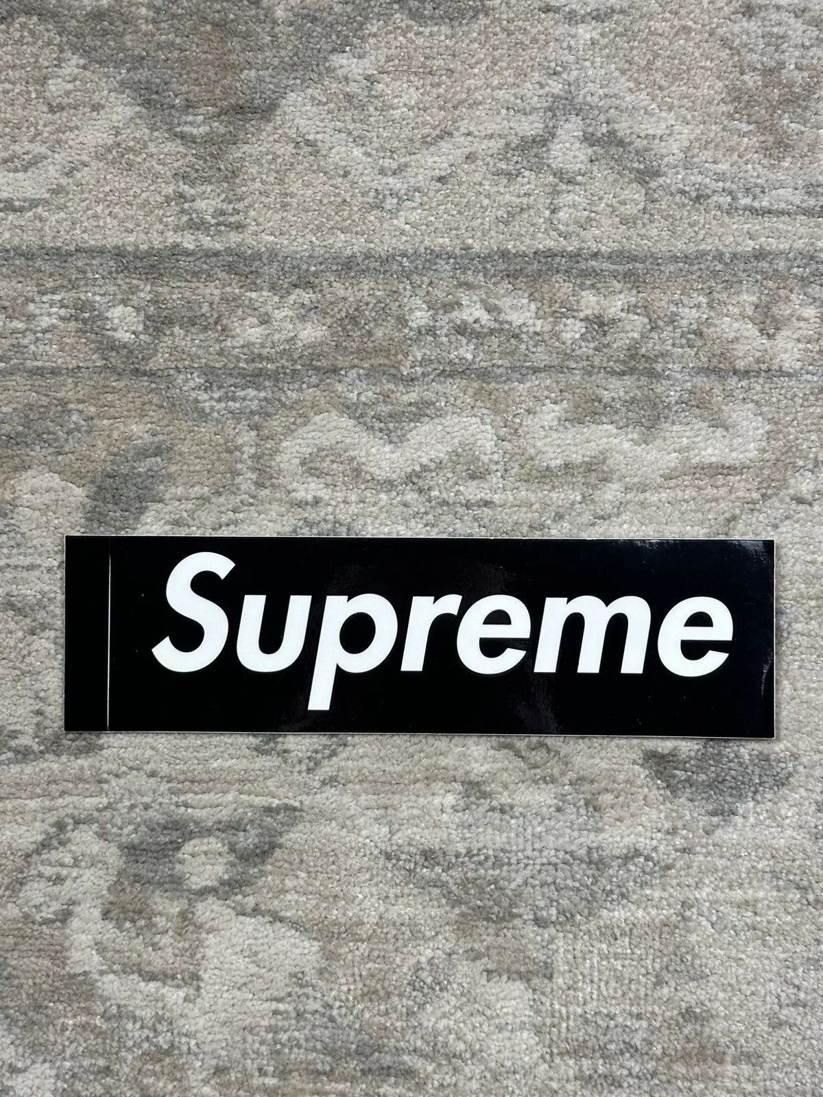 Supreme Supreme Supreme Transparent Clear Box Logo Sticker Black
