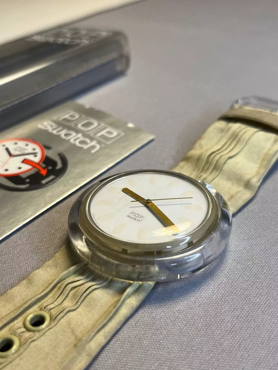 Swatch Watches Swatch × Vintage Pop Swatch PWK146 NYMPHAEA 1991' White