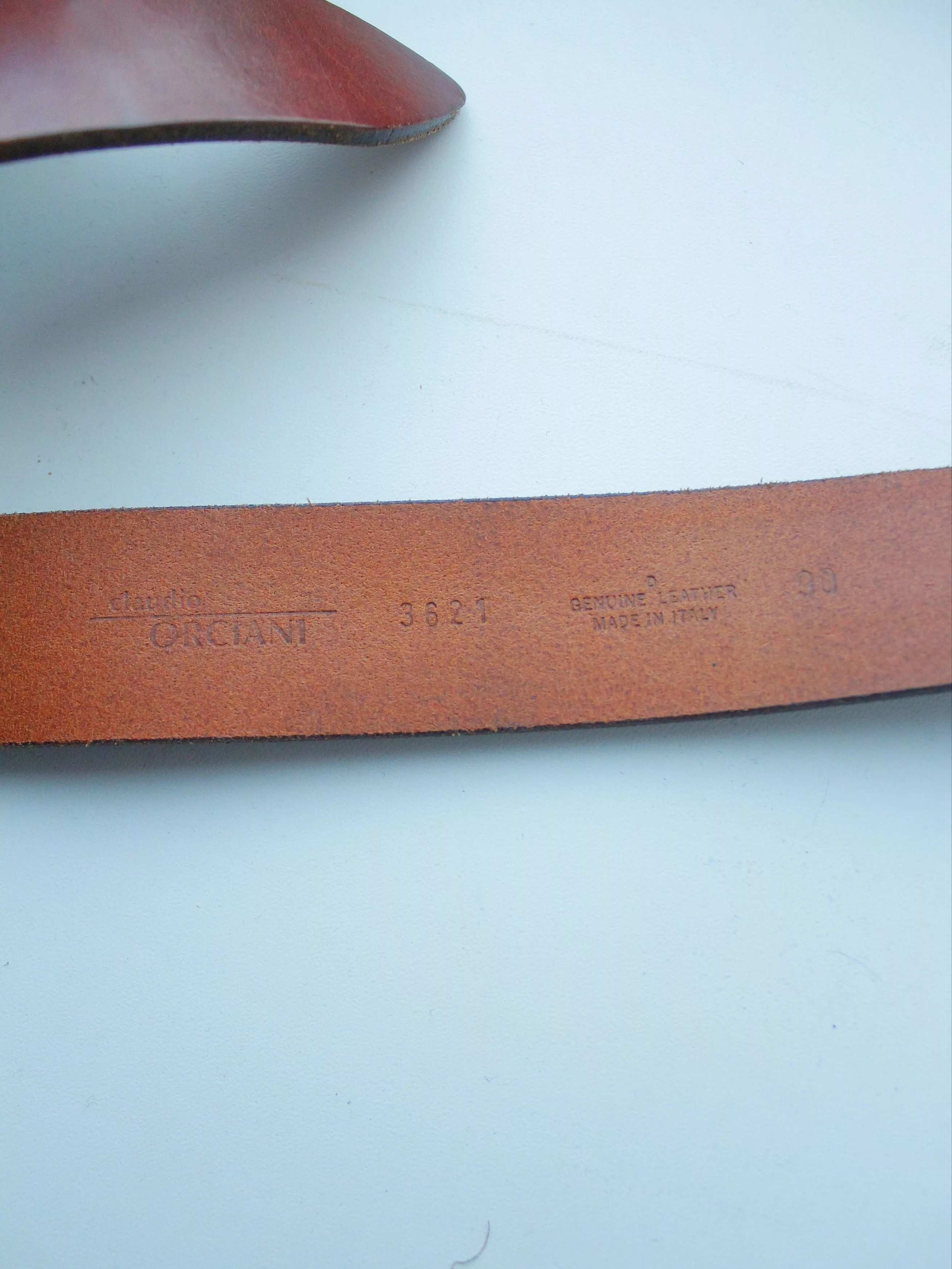 Orciani Belts Claudio Orciani Leather Belt Brown Italy nail buckle Luxury