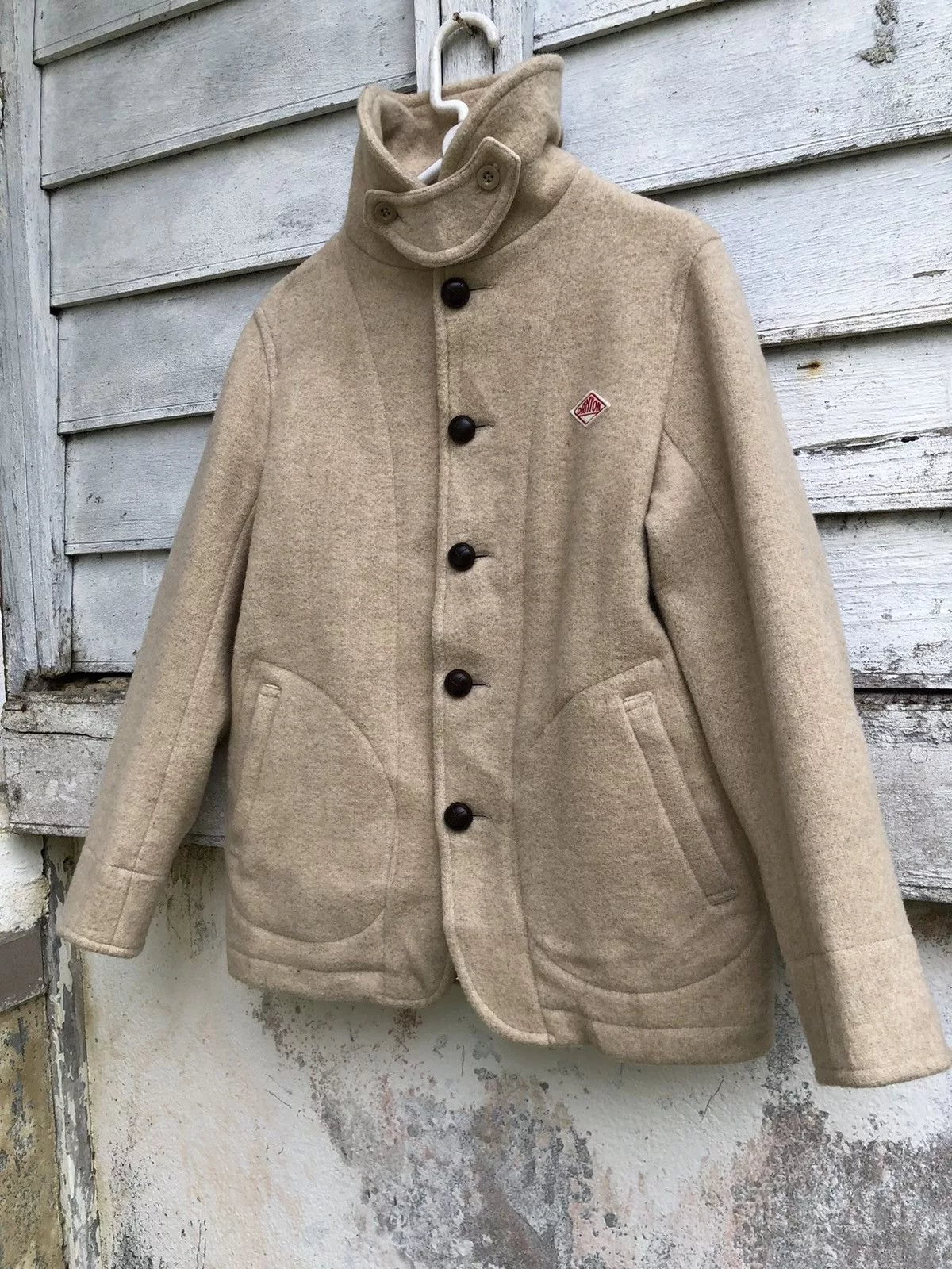 Danton Bombers Danton Wool Jacket Walnut Button White