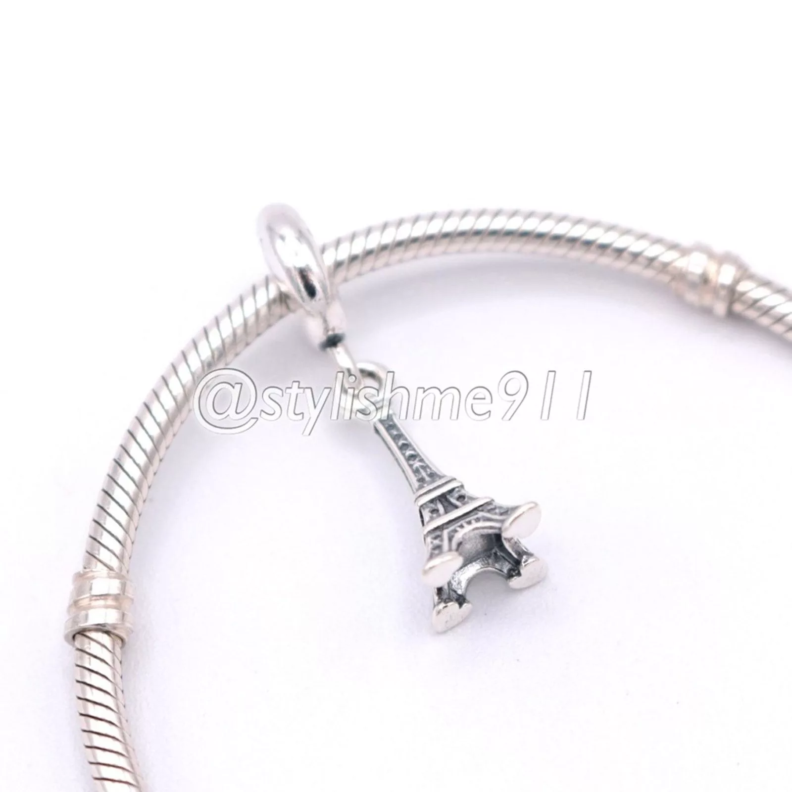pandora Charms Authentic PANDORA Eiffel Tower Paris Dangle - 791082 Silver