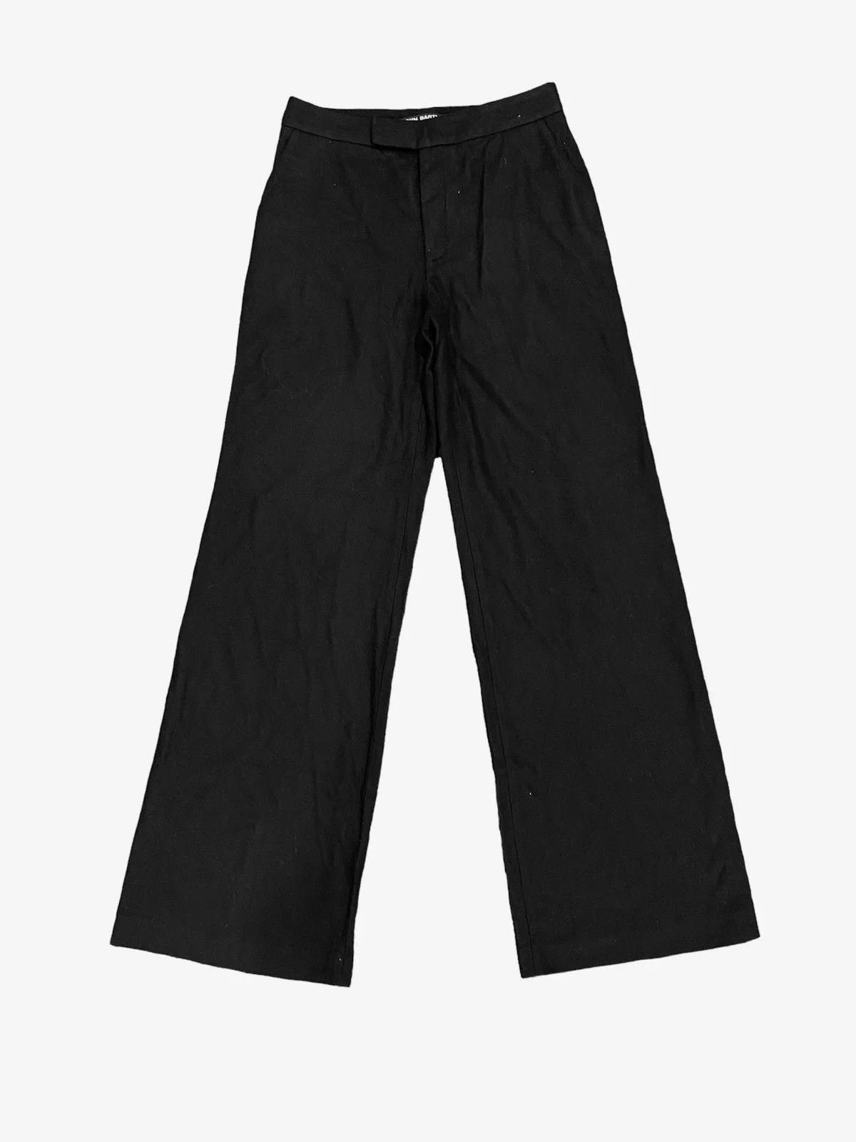 John Bartlett Casual Pants JOHN BARTLETT CASUAL MODELING PANTS FLARE DESIGN Black Streetwear