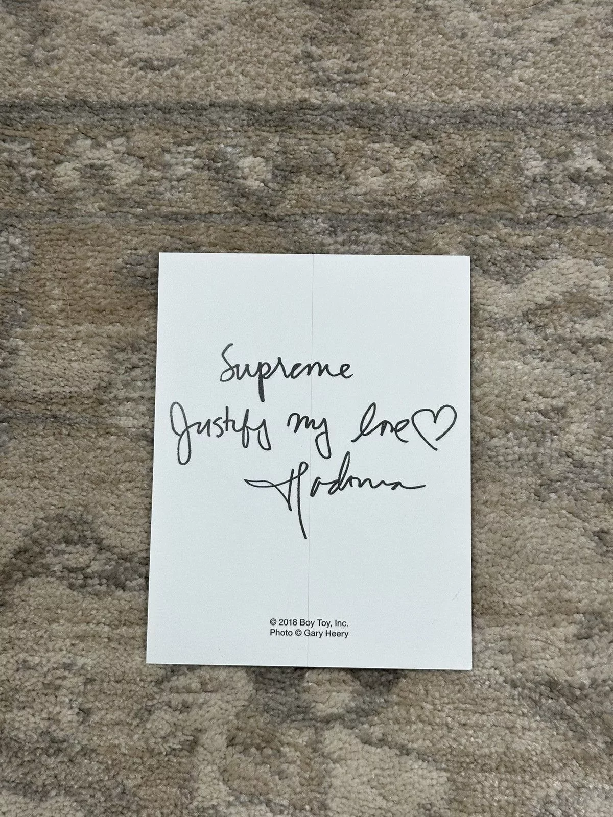 Supreme Supreme Supreme Madonna Sticker Multi