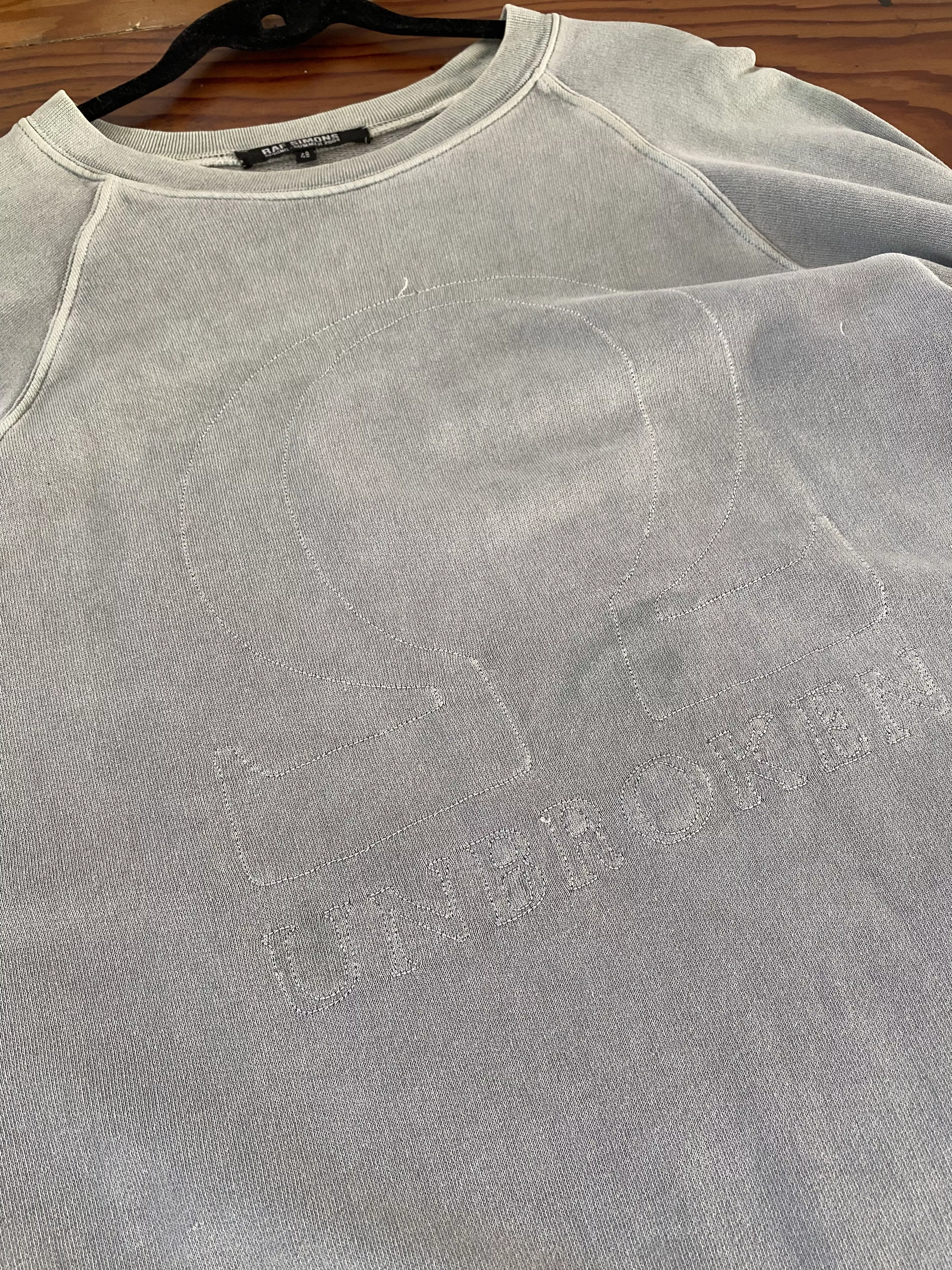 Raf Simons Sweatshirts Hoodies Raf Simons Blue grey, ‘Unbroken’ sweatshirt from spring summer 2004 Gray