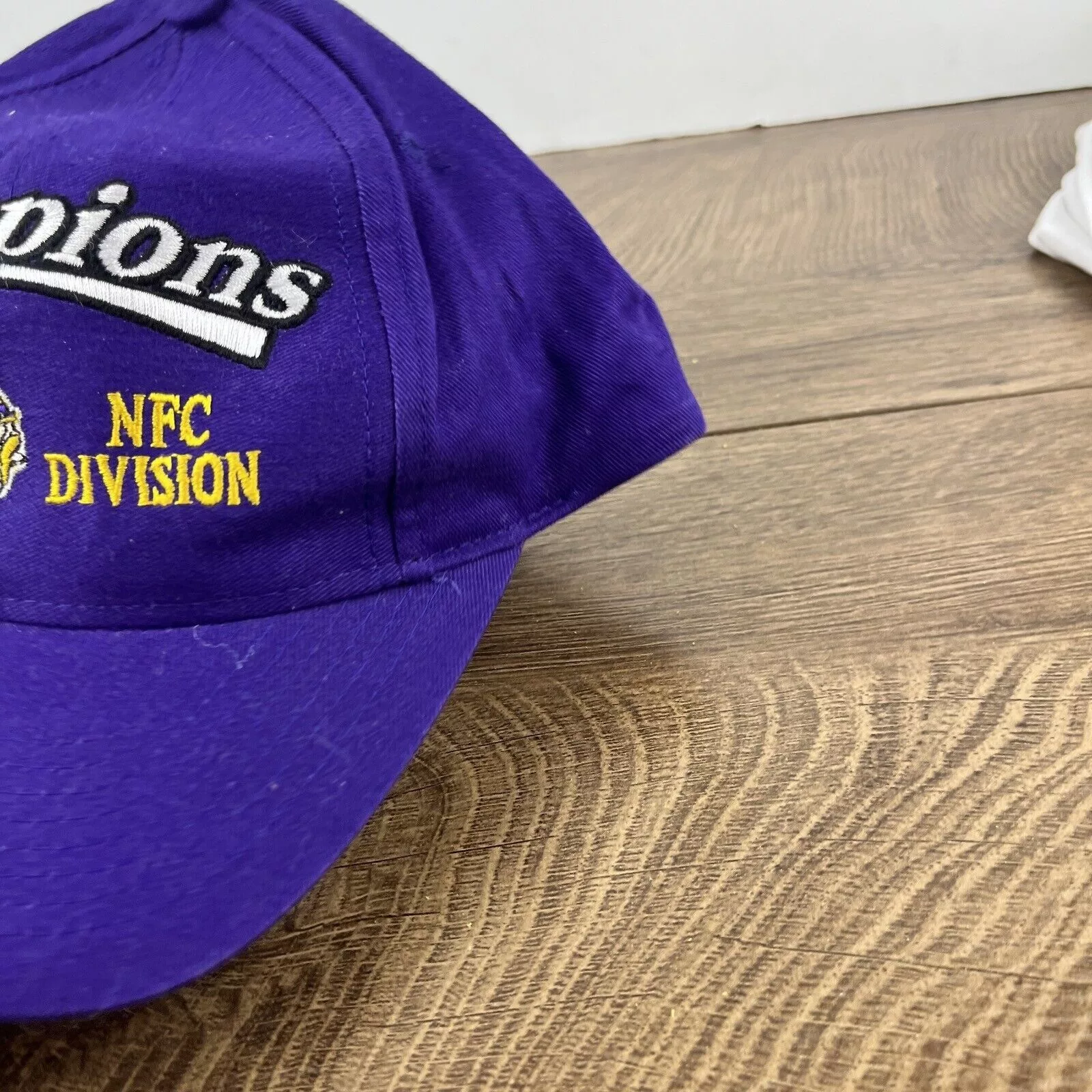 Other Hats Other Minnesota Vikings Hat 1998 Division Champions Hat Adjustable Purple