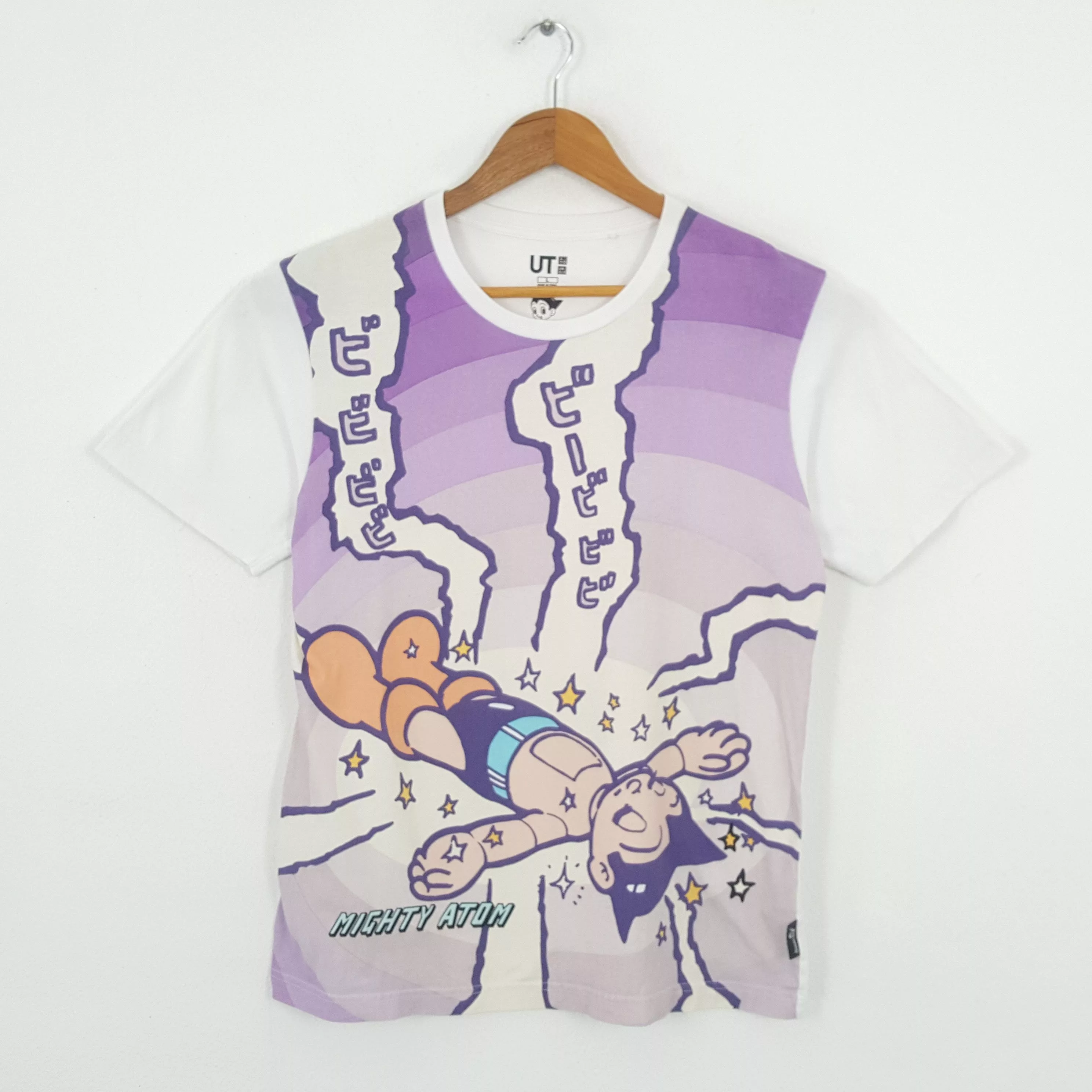 Sci-Fi Fantasy Short Sleeve T Shirts Sci-Fi Fantasy × Vintage Vintage MIGHTY ATOM ASTRO BOY Japanese Animated T-Shirts Purple