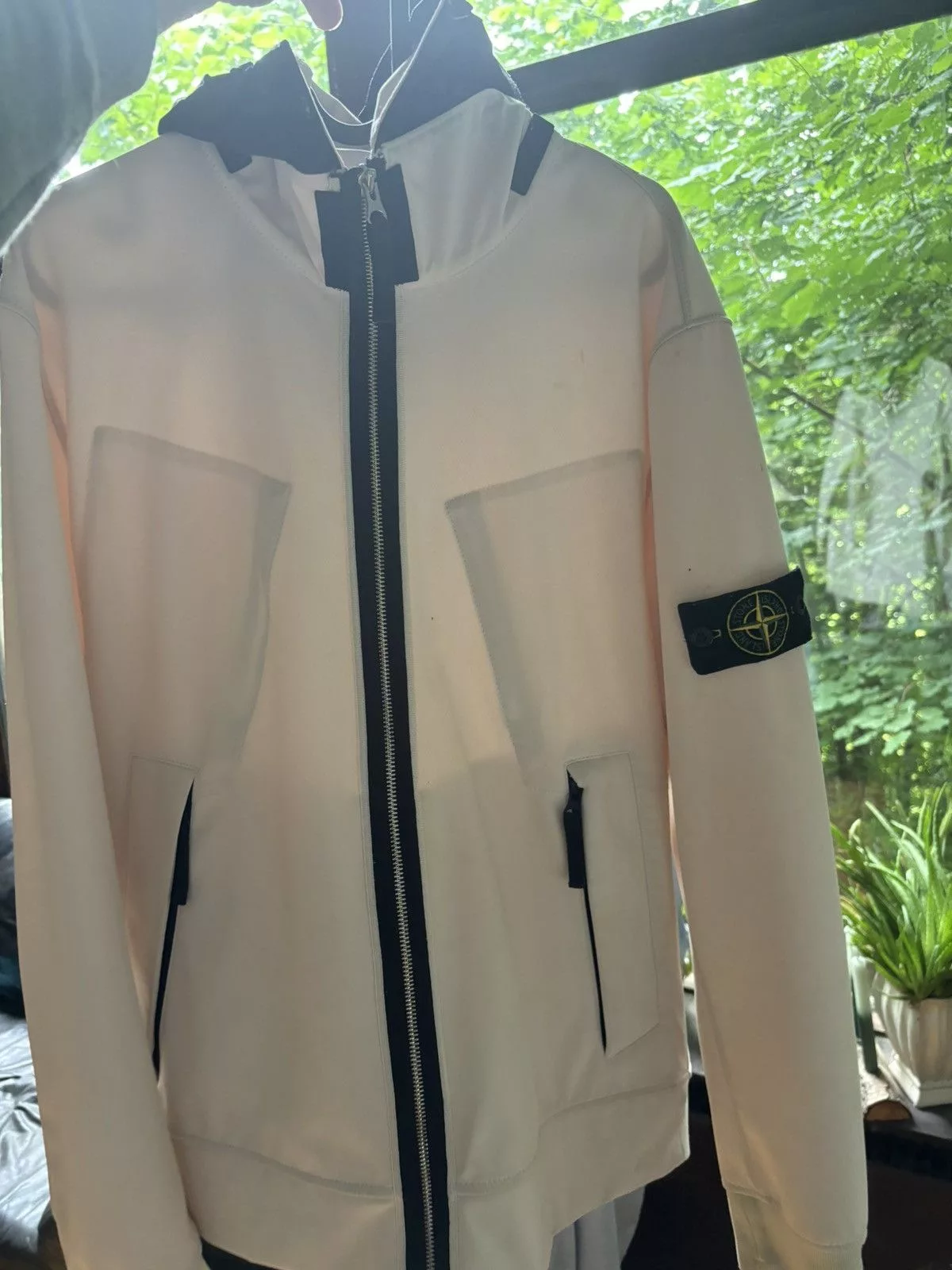Stone Island Light Jackets Stone Island Shell White