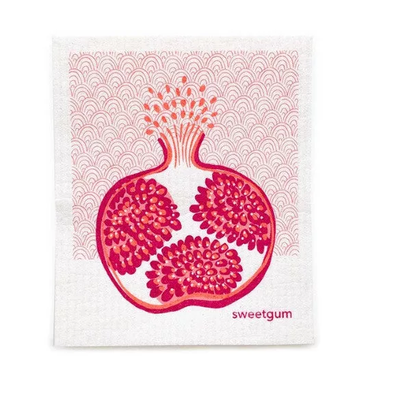 Pomegranate Swedish Dishcloth