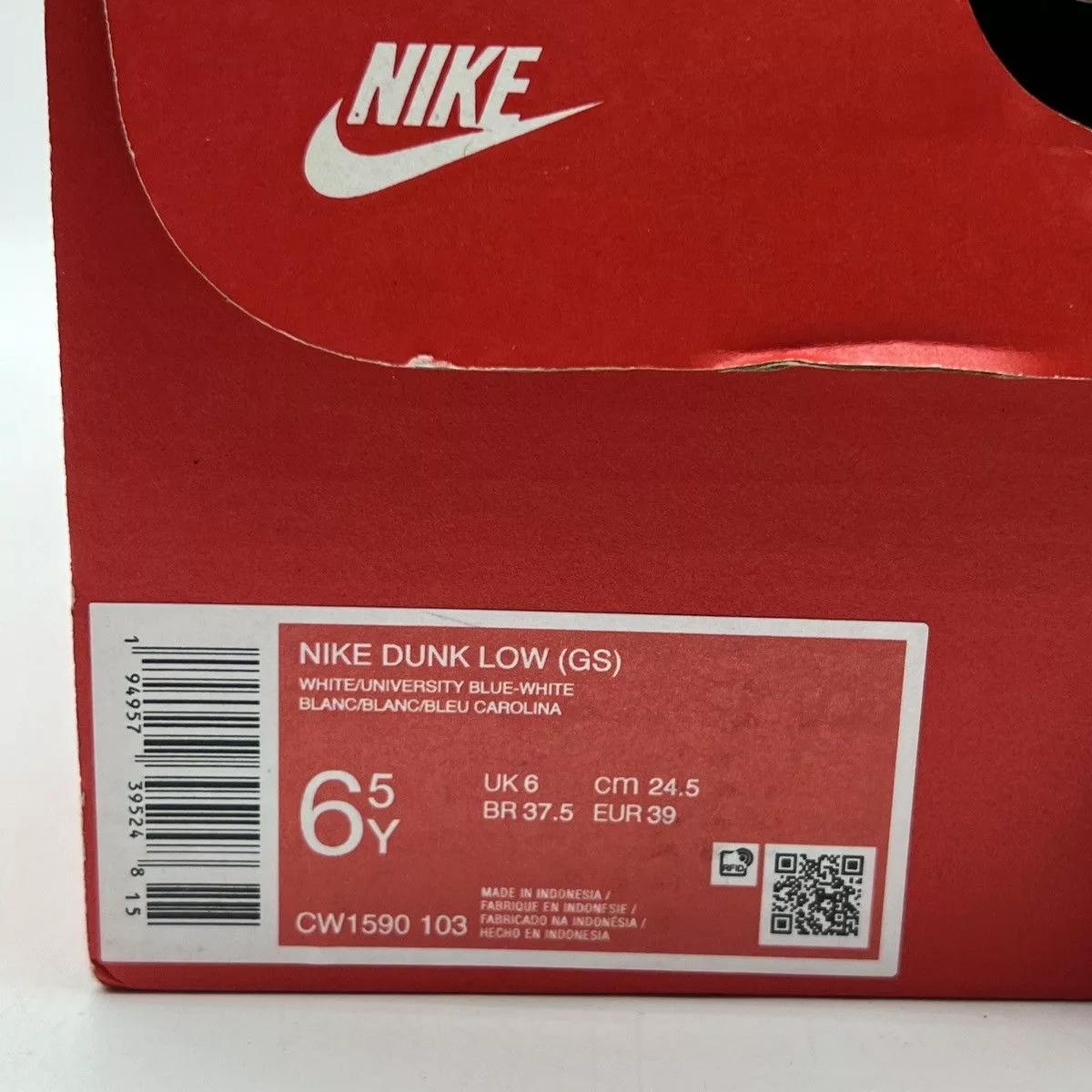 Nike Low Top Sneakers Nike dunk low university blue White