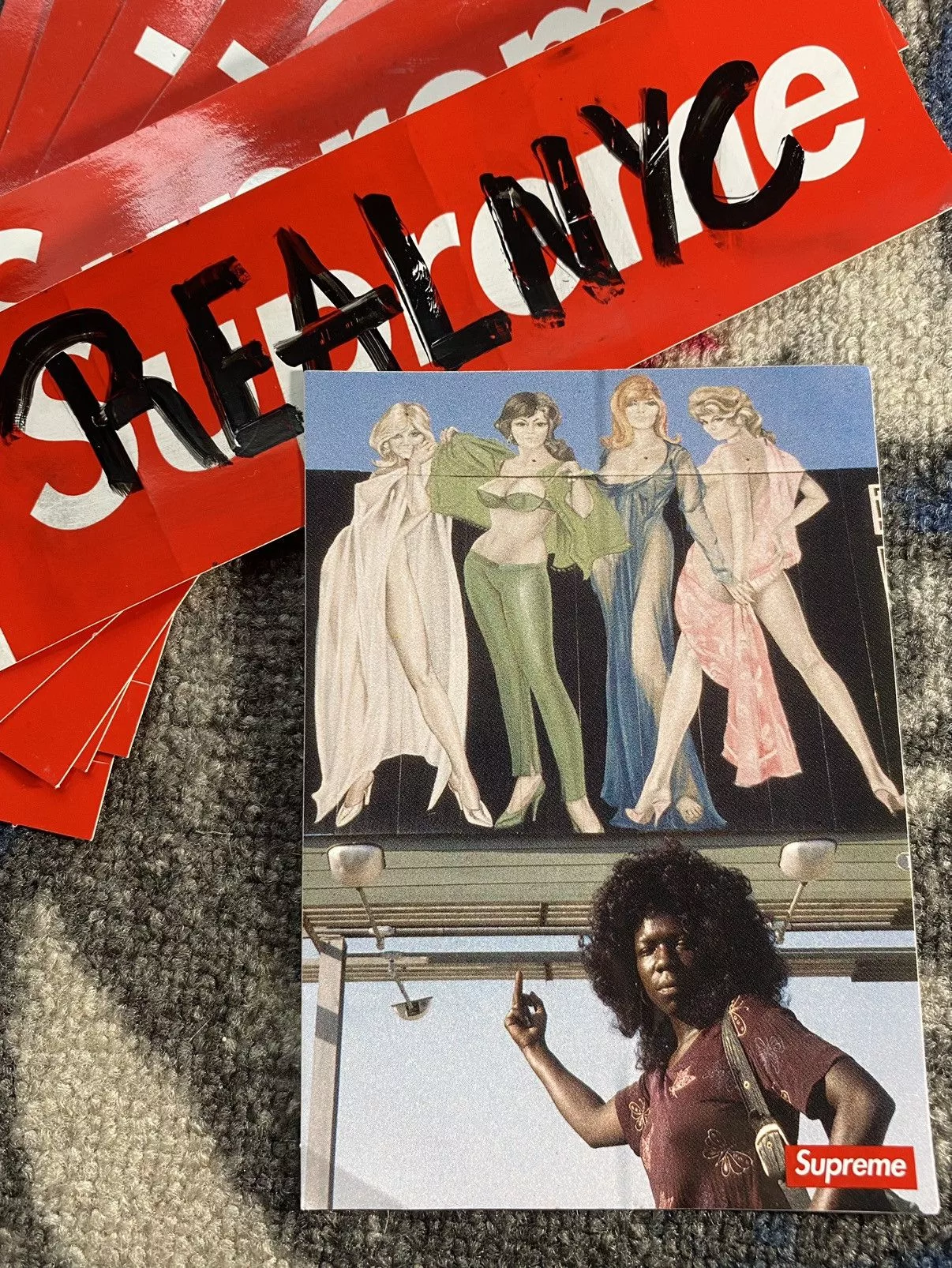 Supreme Supreme Supreme American Picture Sticker Red