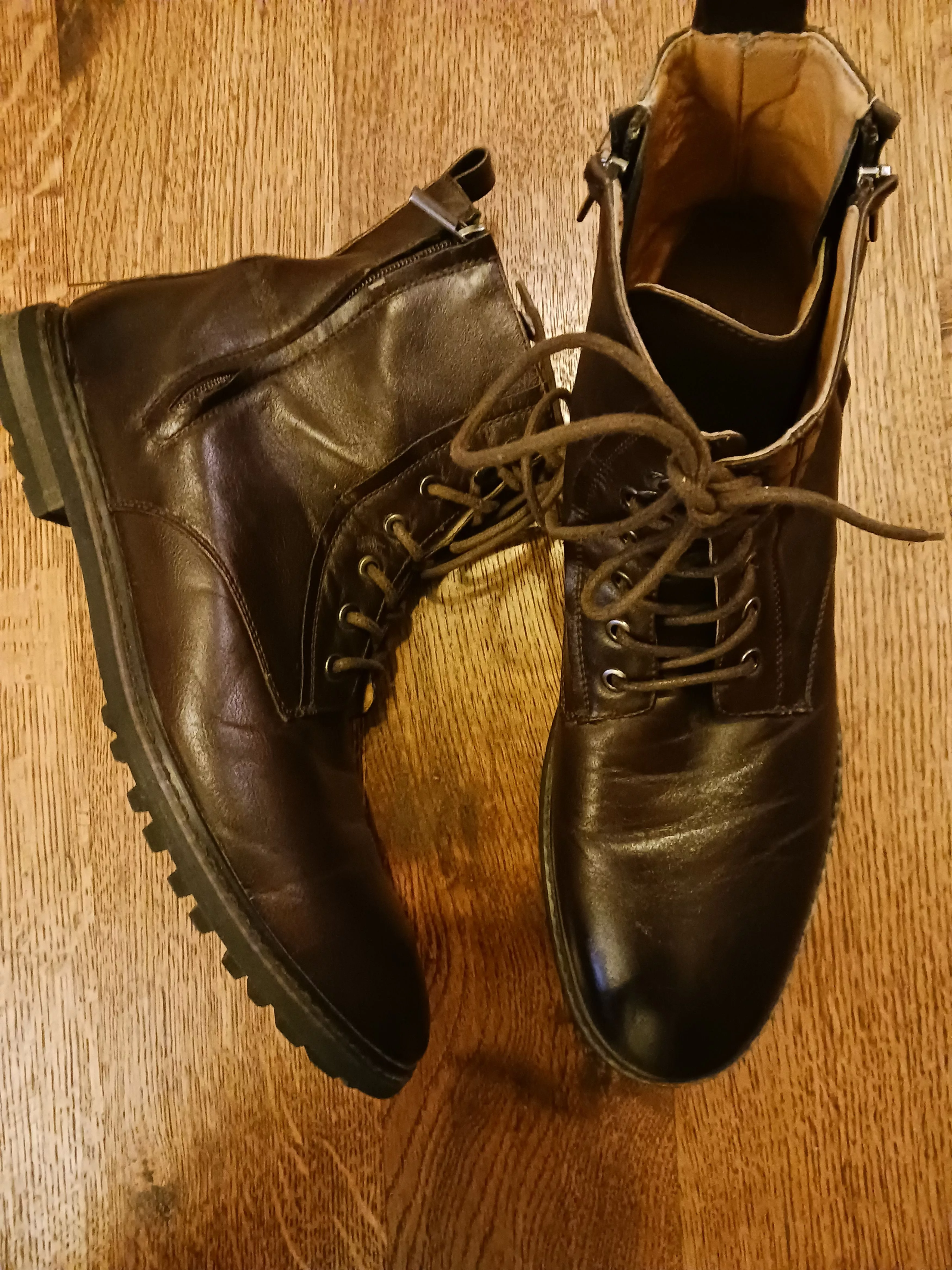 Robert Wayne Boots Robert Wayne Thatcher Men's Lace Up Ankle Boots Brown