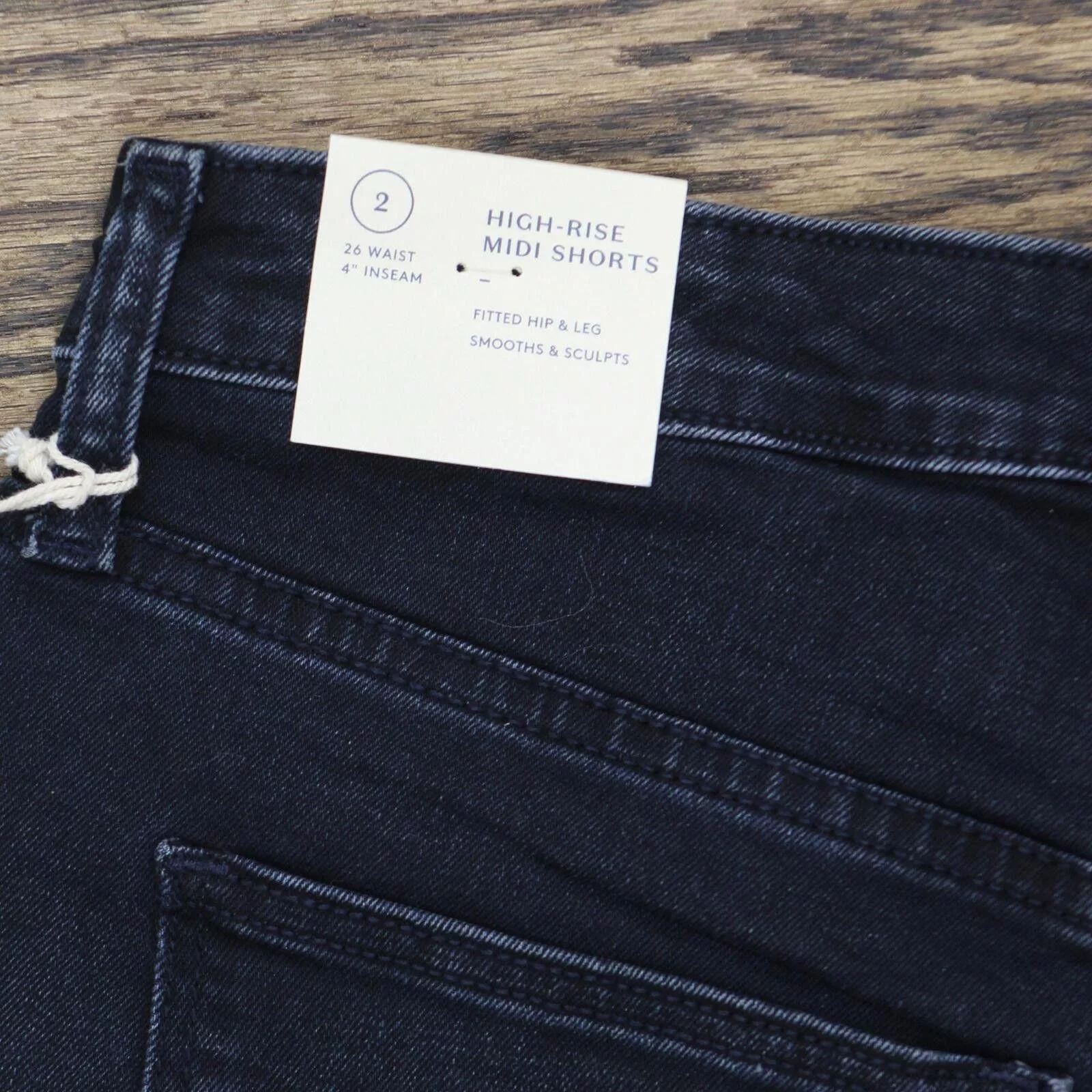 Designer Shorts Designer NWT Universal Thread Rise Midi Denim Shorts Midnight Blue 2
