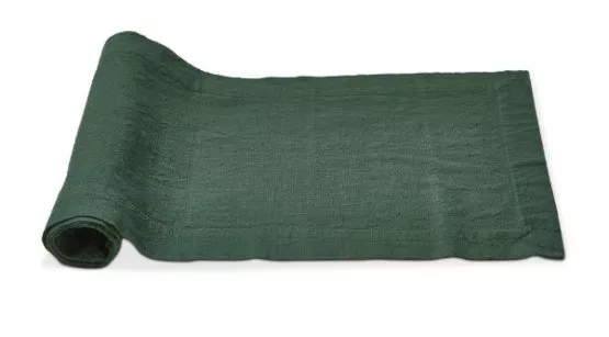 Dark Green Threads Slub Runner