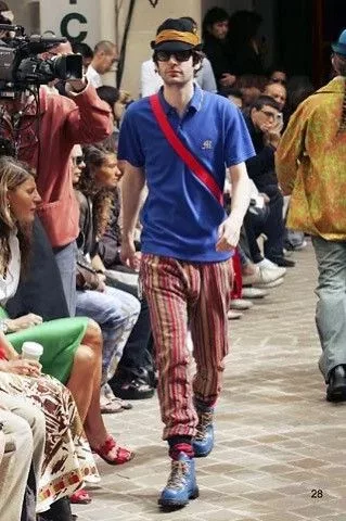 Junya Watanabe Casual Pants SS 2005 Junya Watanabe Patchwork Scraps Mountaineering Pants Red