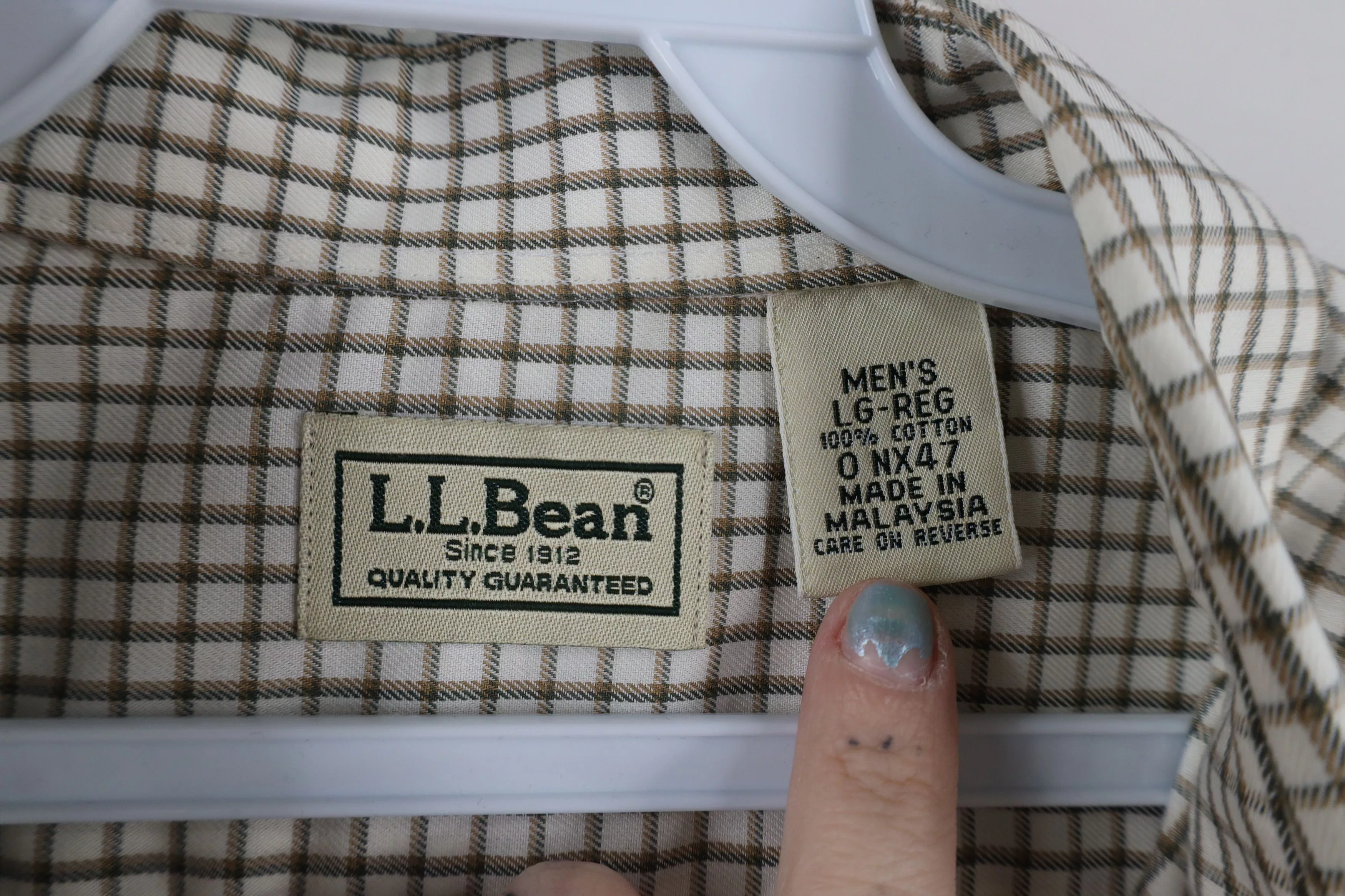 L.L. Bean Shirts Button Ups L.L. Bean × Vintage Vintage LL Bean Collared Button Down Shirt Plaid Cotton Multi
