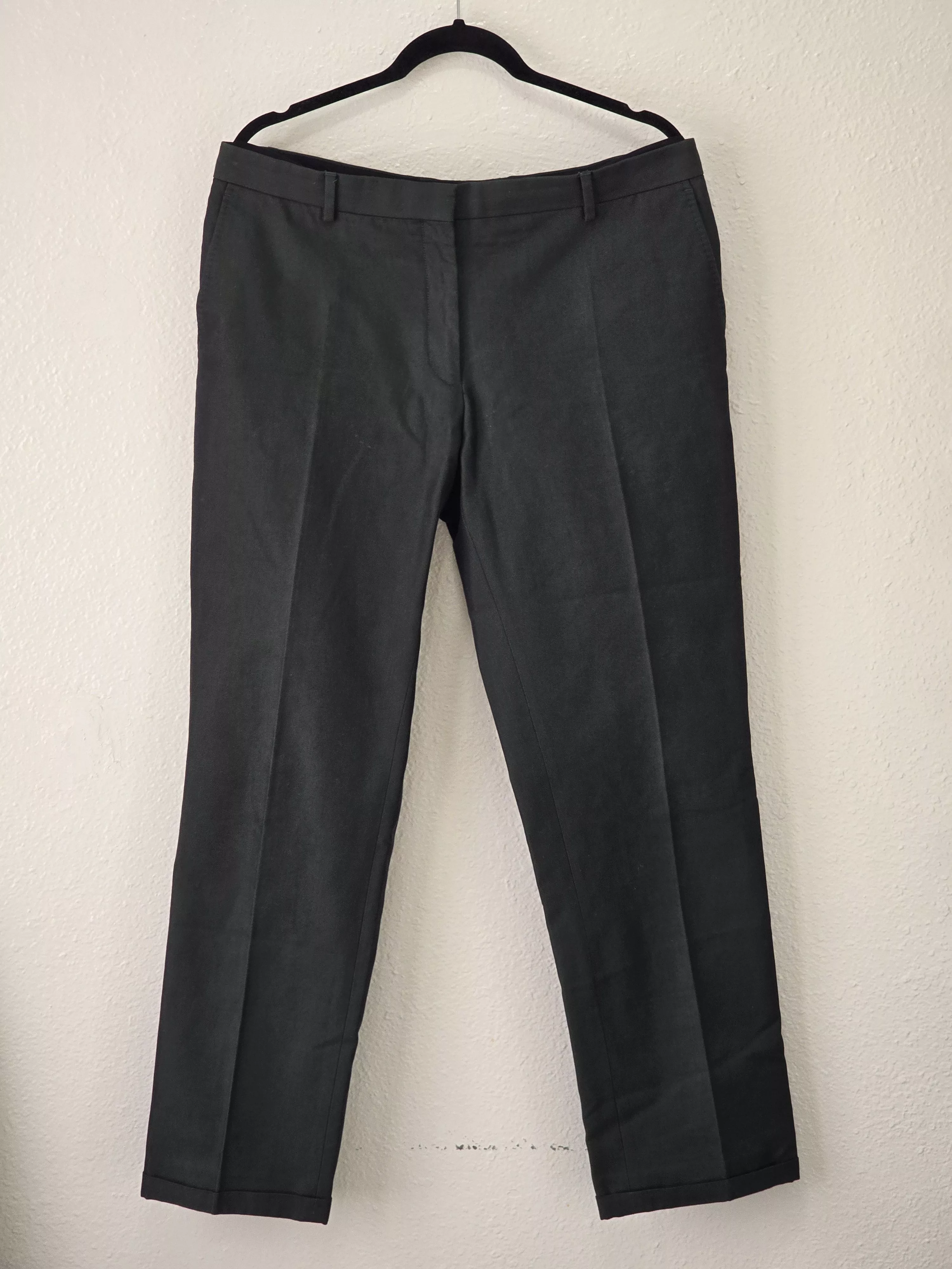 Dries Van Noten Pants Dries Van Noten Cuffed Cotton Pants Green
