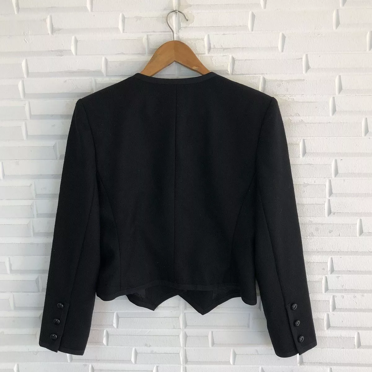 Designer Light Jackets Designer × Givenchy GIVENCHY HI FORMAL CROPPED JACKET Black