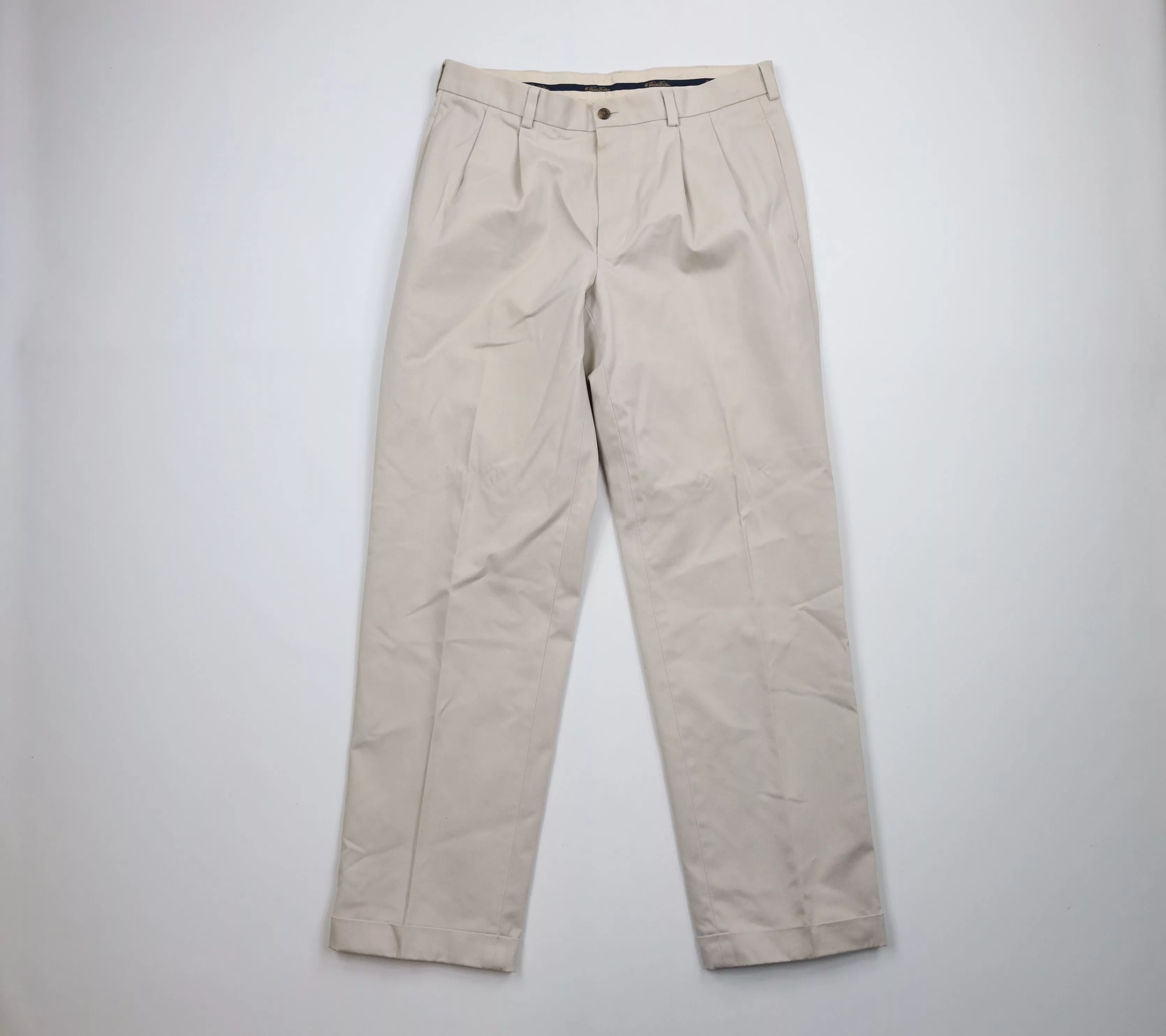 Brooks Brothers Casual Pants Brooks Brothers × Vintage Brooks Brothers Cuffed Thompson Advantage Chino Pants Stone Beige