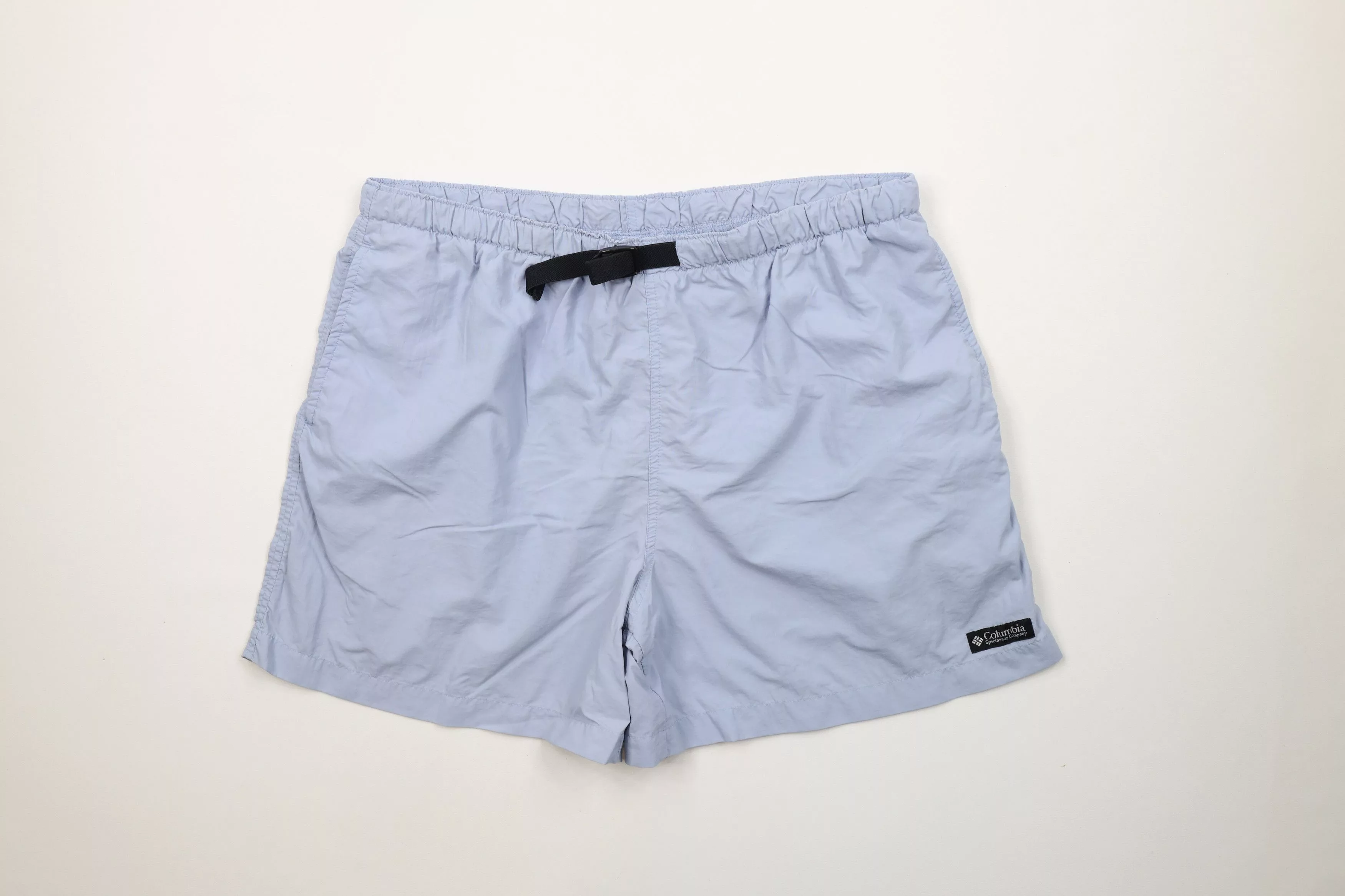 Columbia Shorts Columbia × Vintage Vintage 90s Columbia Above Knee Belted Baggies Shorts Blue