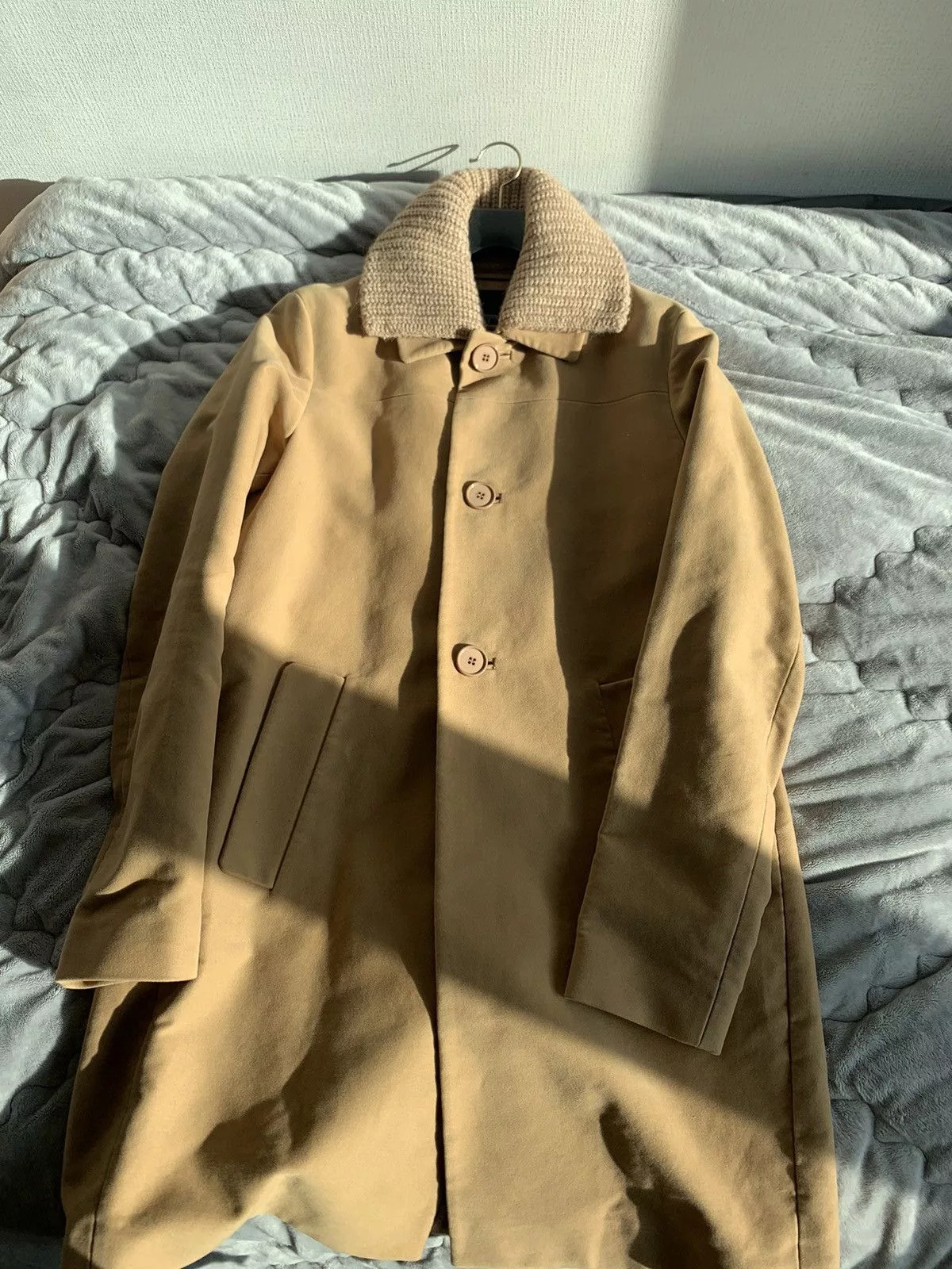 Prada Heavy Coats Prada 10AW Archive Coat Beige
