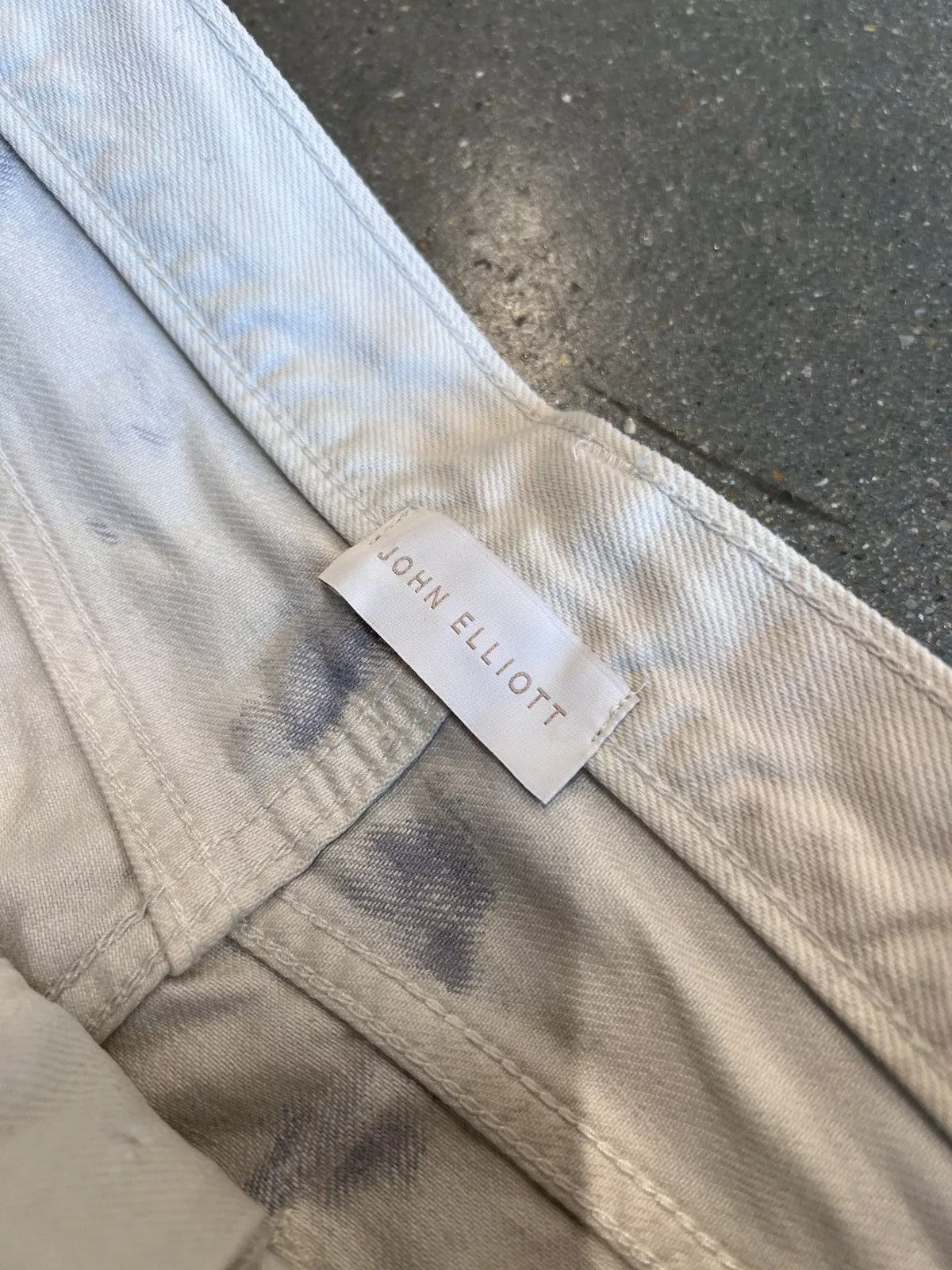 John Elliott Denim John Elliott John Elliot Watercolor Jeans White