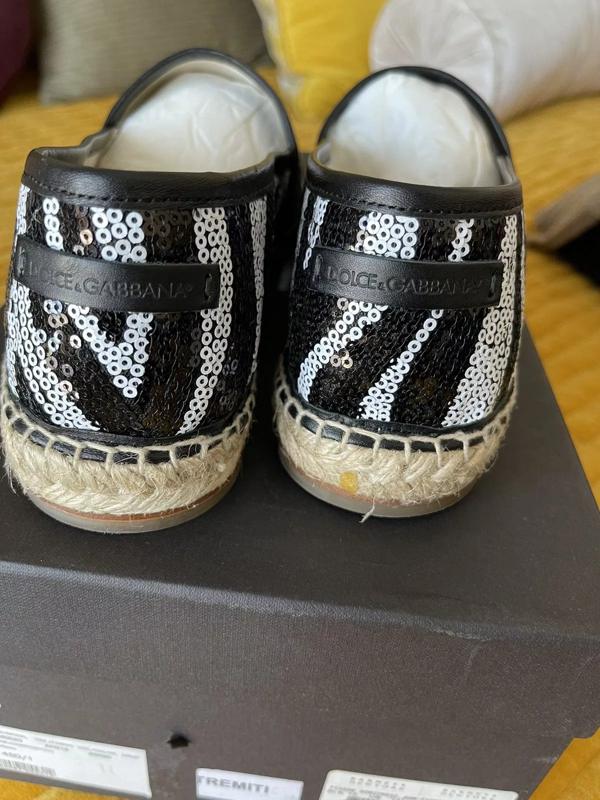 Dolce & Gabbana Slip Ons DOLCE & GABBANA ZEBRA PRINT SLIP ON Multi