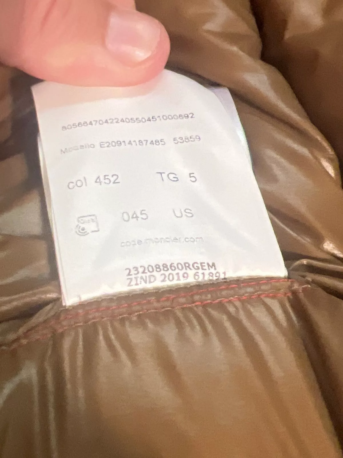 Moncler Light Jackets Moncler red puffer