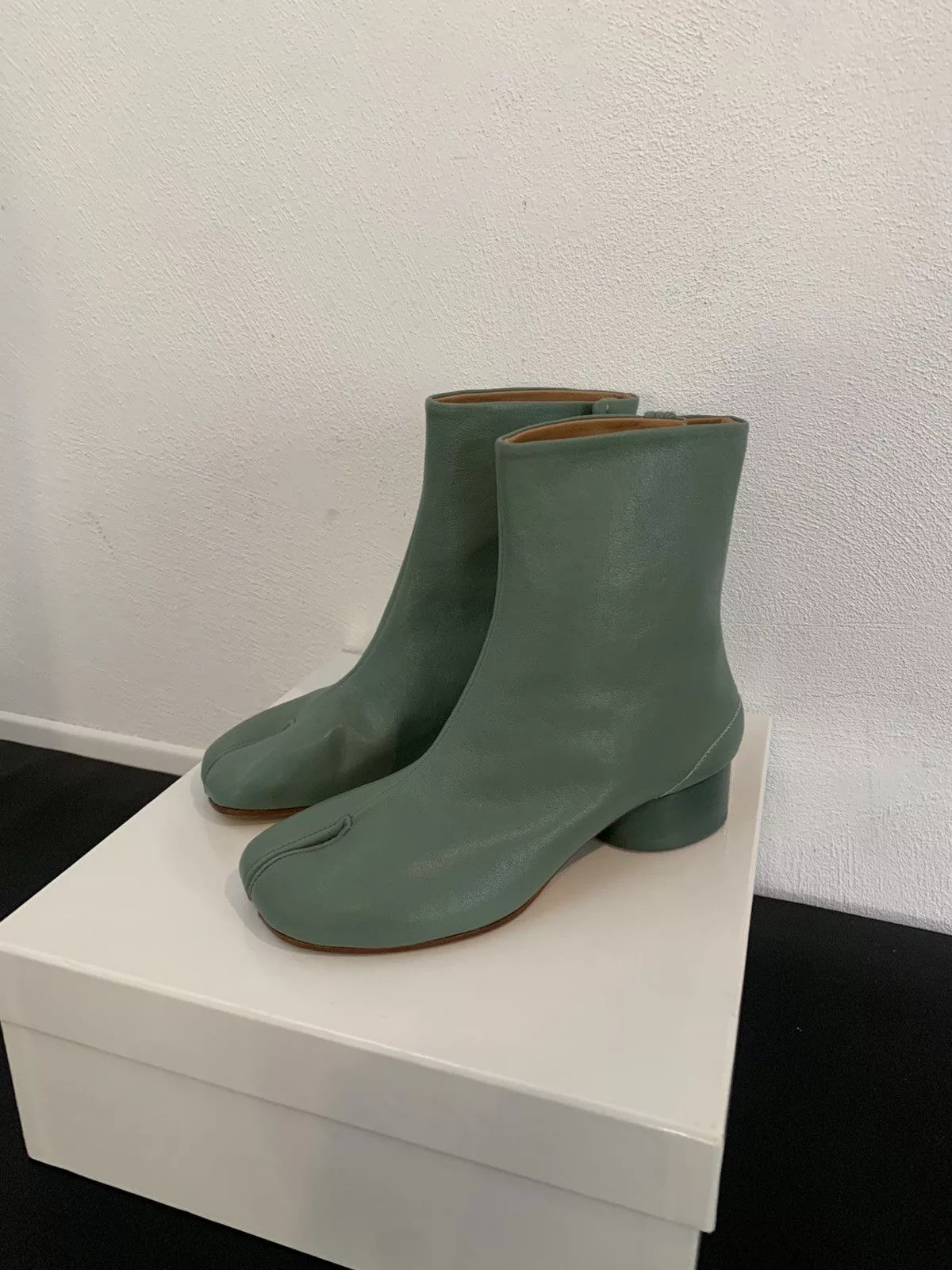 Maison Margiela Boots Maison Margiela Margiela Tabi Boots Green