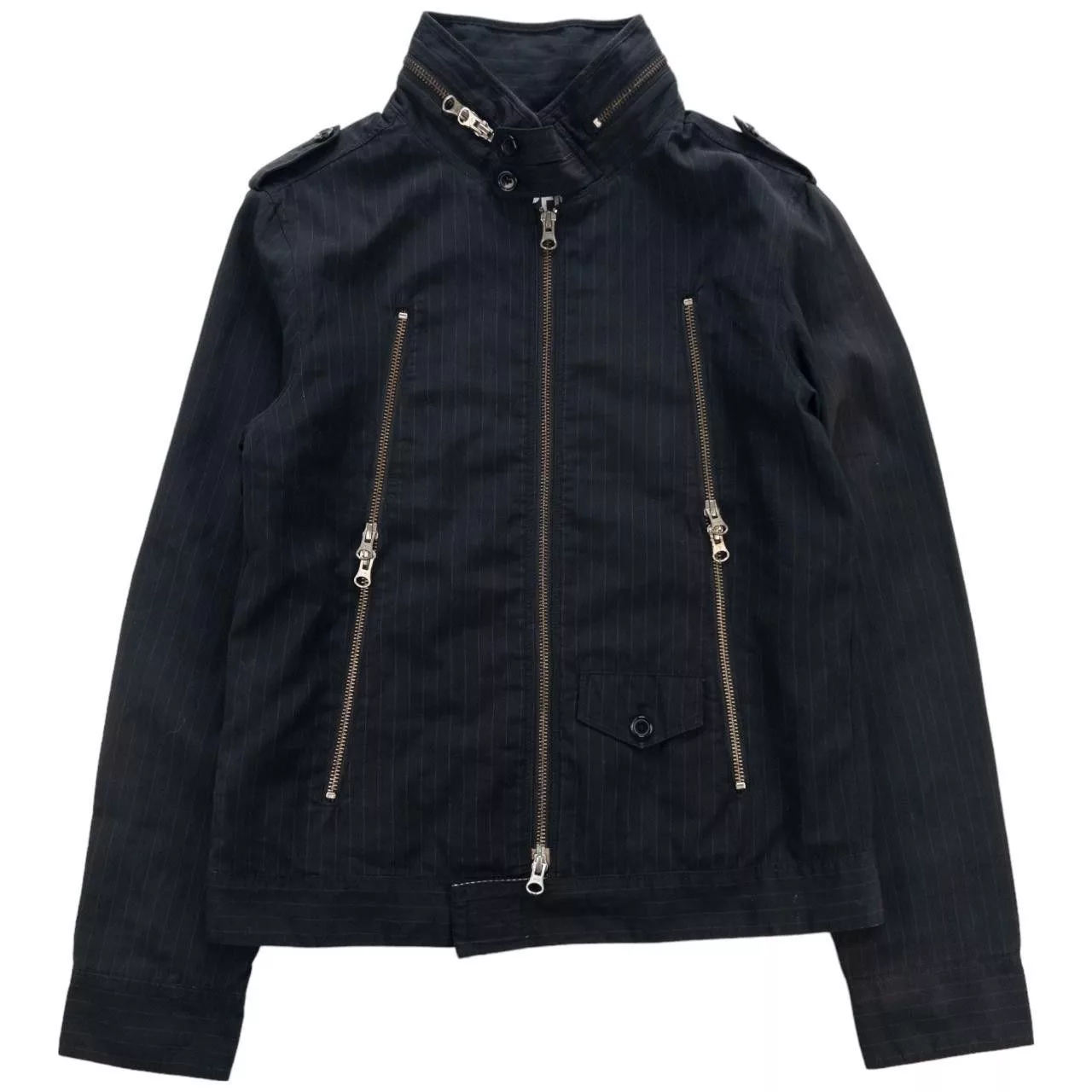 PPFM Light Jackets Vintage PPFM Pinstripe Jacket Woman's Size M Black
