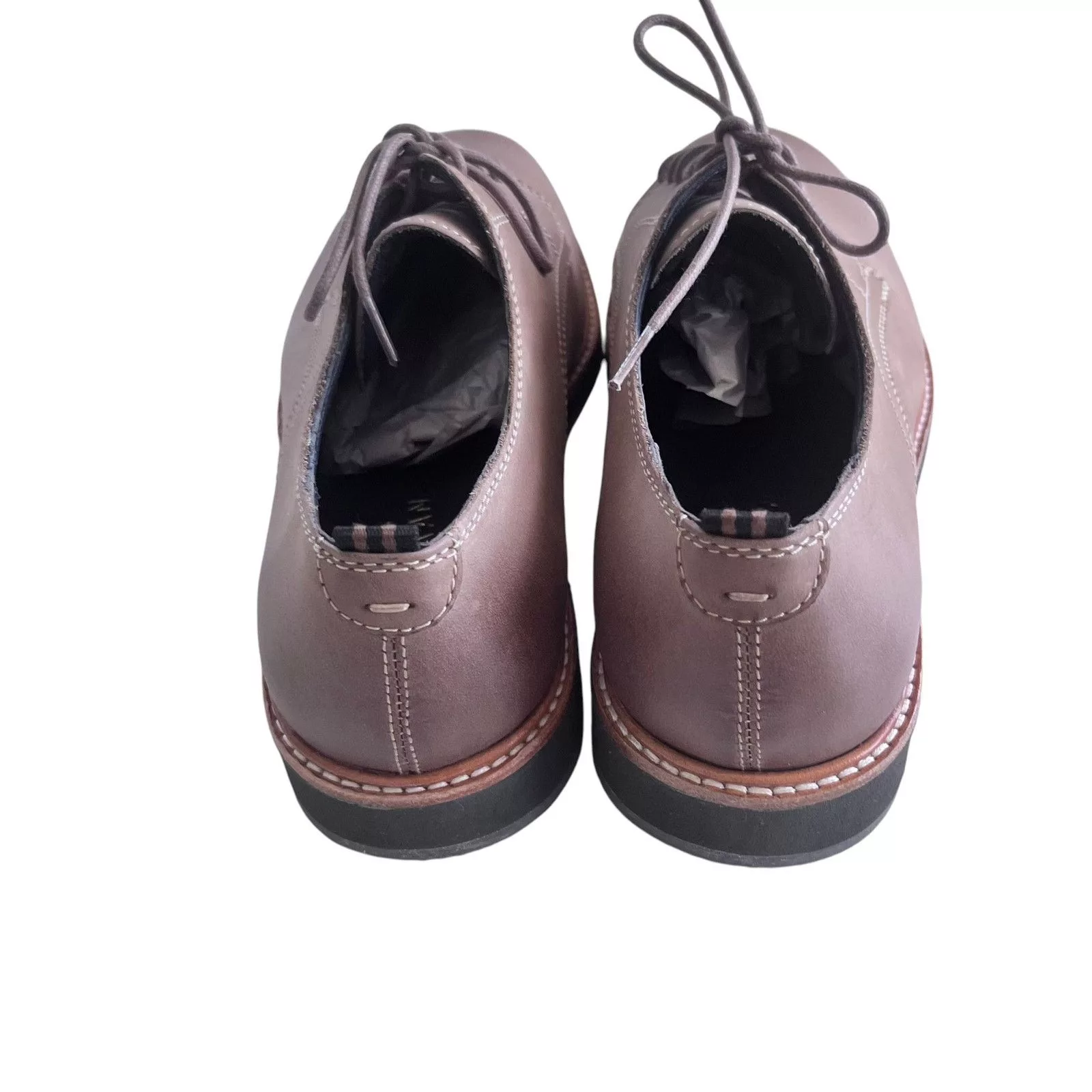 Cole Haan Casual Leather Shoes Cole Haan Morris Plain Taupe Nubuck Oxford SIZE 10 M US Brown