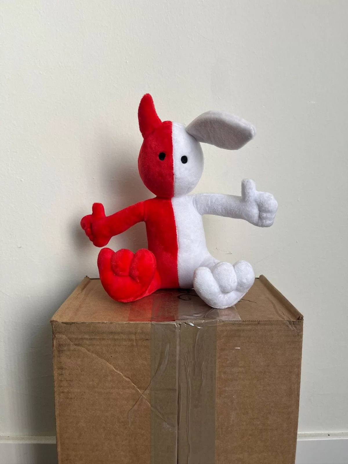 Half Evil Miscellaneous Half Evil × Kodone Rare - Half Evil x Kodone Split Plush White