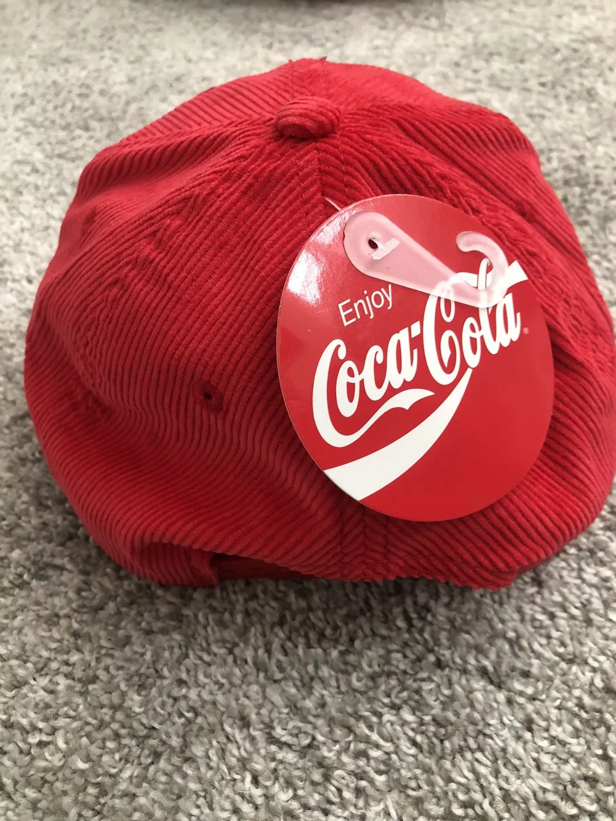 Coca Cola Hats Coca Cola Coca-Cola Corduroy Red Snapback Hat