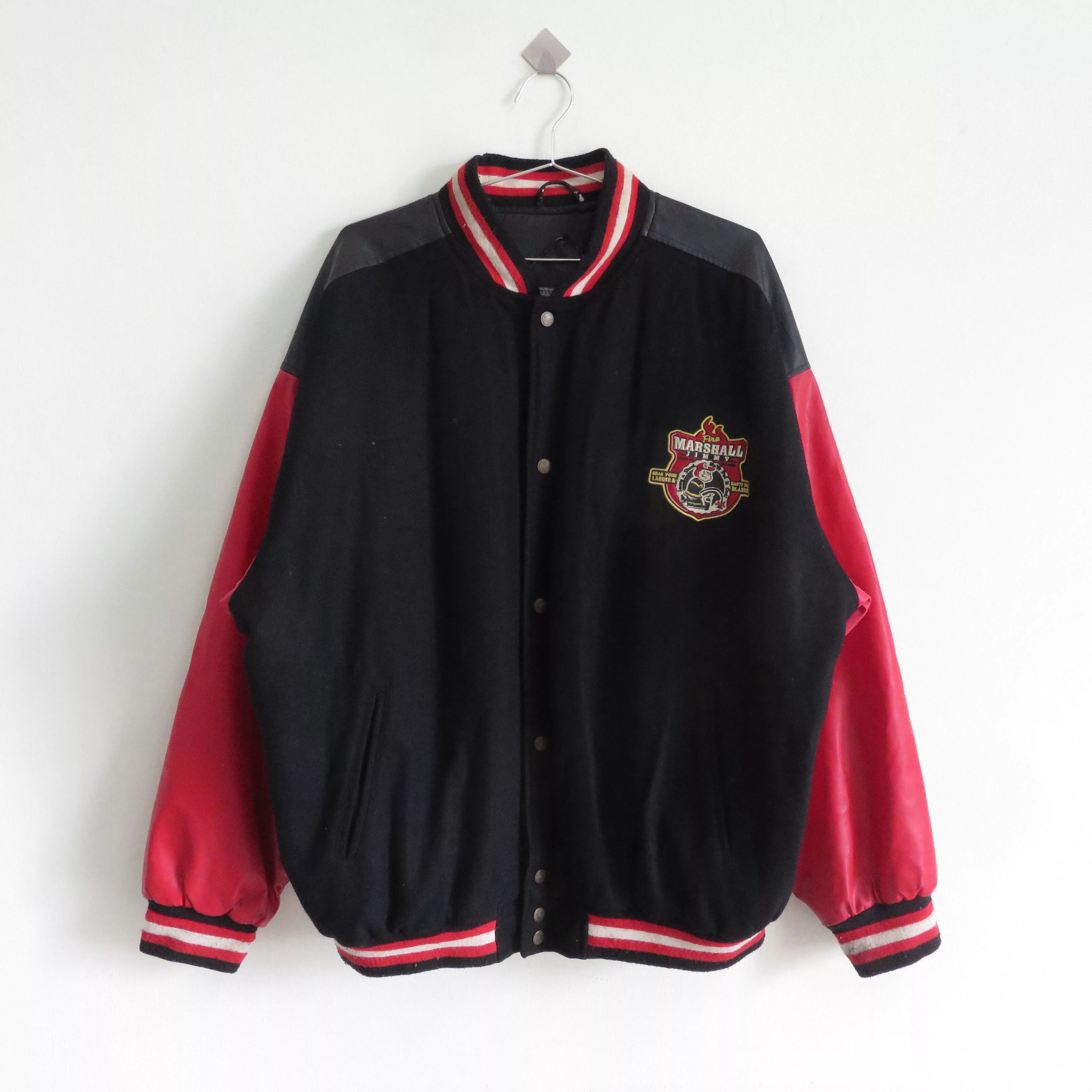 Vintage Light Jackets Vintage Marshall Embroidered Oversize Varsity Multi