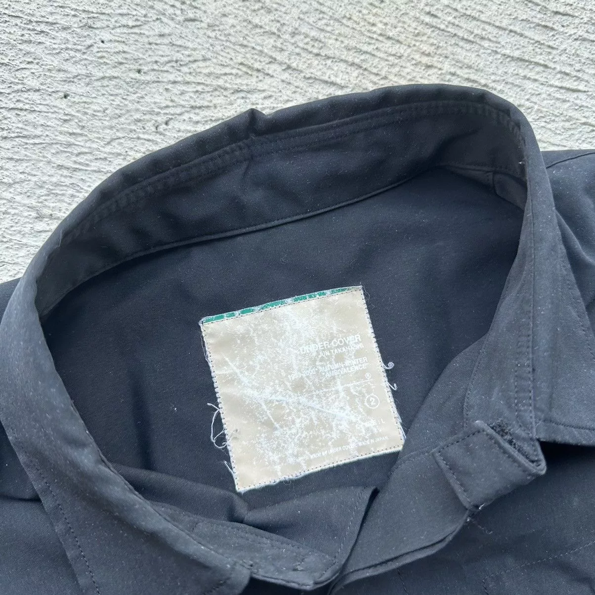 Undercover Shirts Button Ups Undercover 1999/2000 Ambivalence Overshirt Black