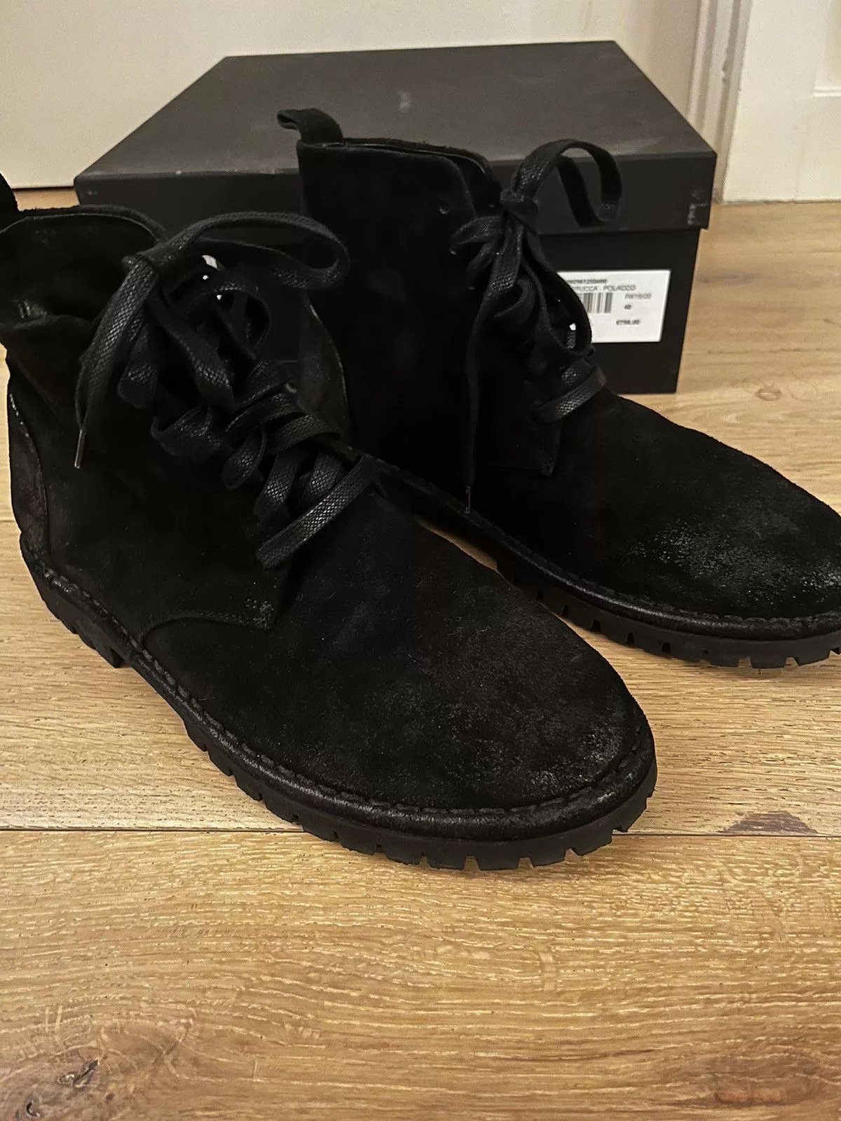 Marsell Boots Marsell Black Suede Boots 40