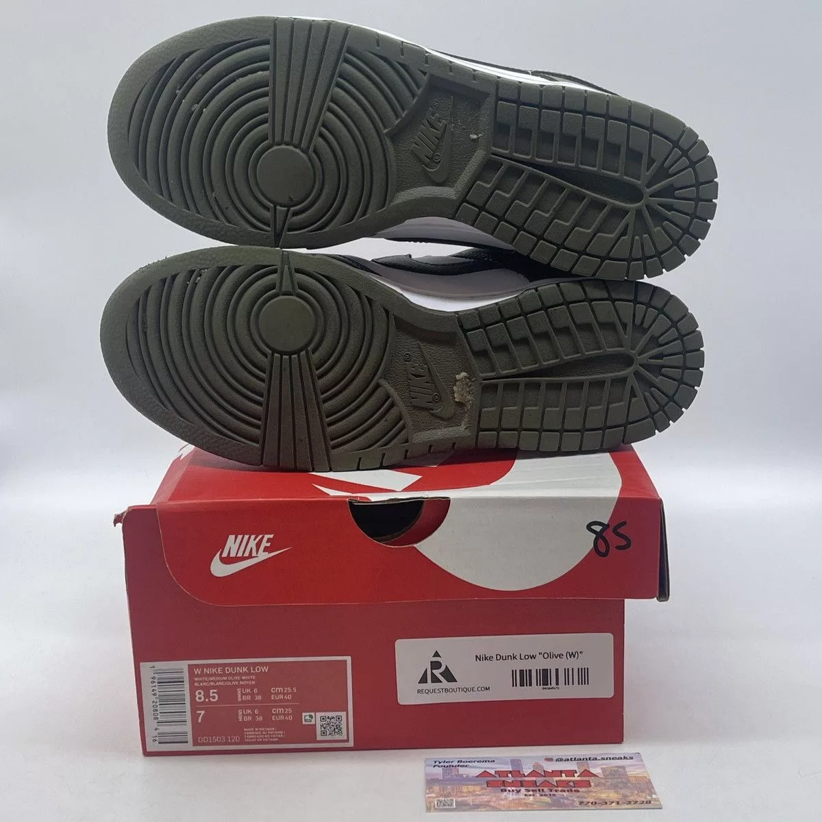 Nike Low Top Sneakers Nike Wmns dunk low medium olive White