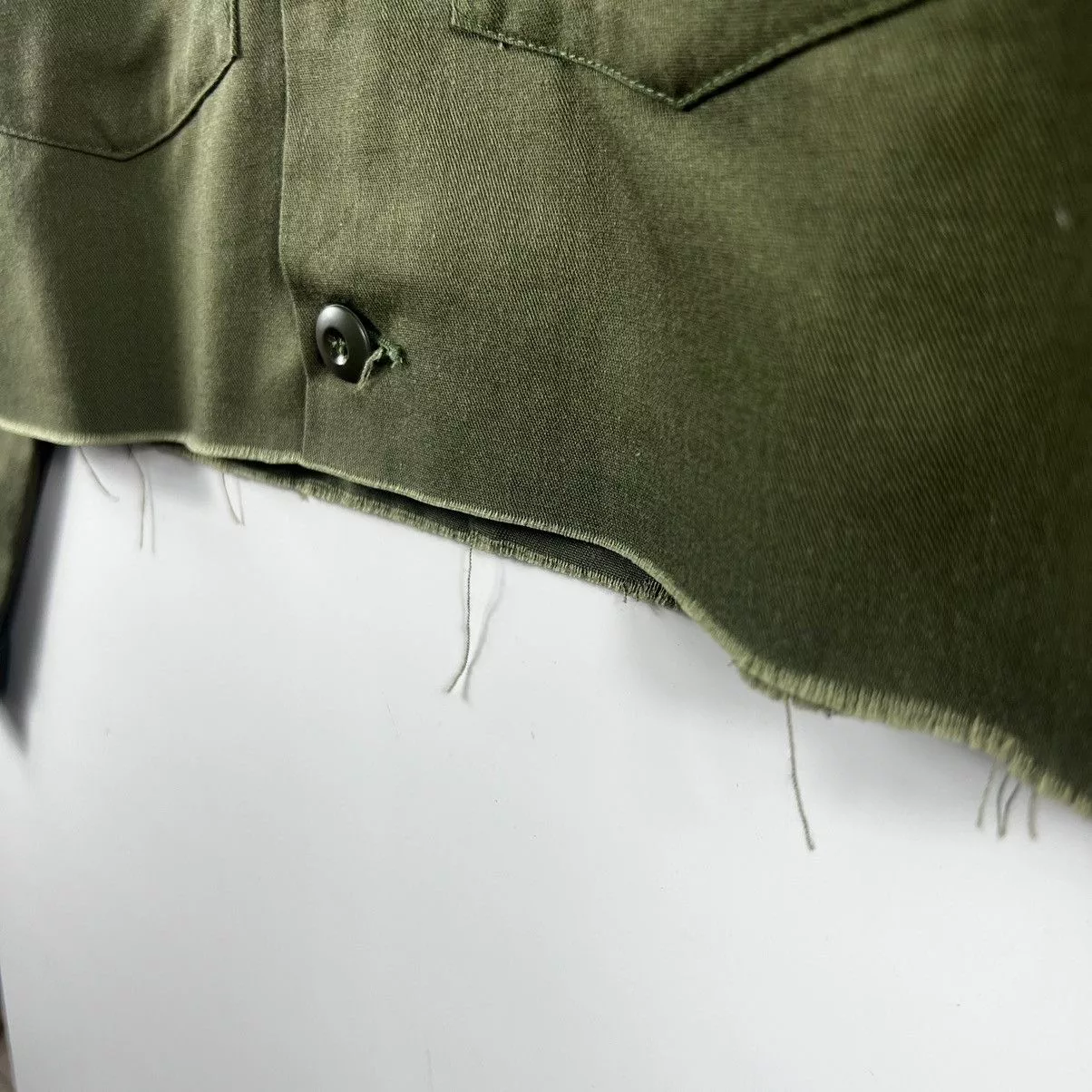 Other Light Jackets Other 🔥 (unisex) Custom Us Army Collarless Crop Type 2 jacket Green Vintage