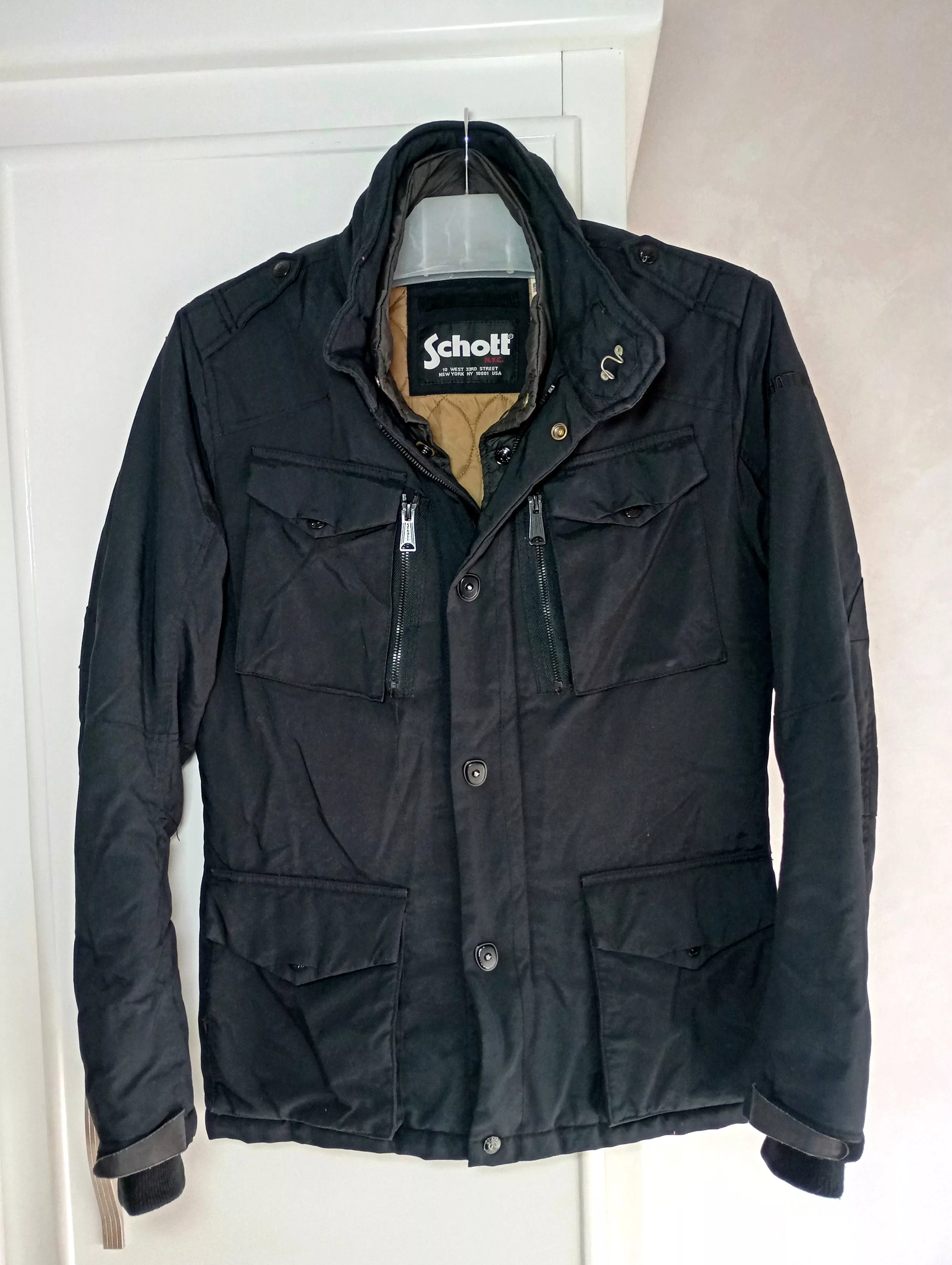 Schott Bombers Schott × Vintage Schott Bros New York MA-1 Military Jacket M Black