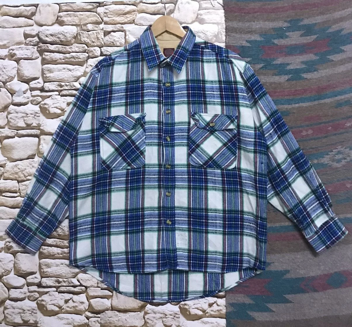 Vintage Shirts Button Ups Vintage MuddyFox Work Wear Flannel Multi