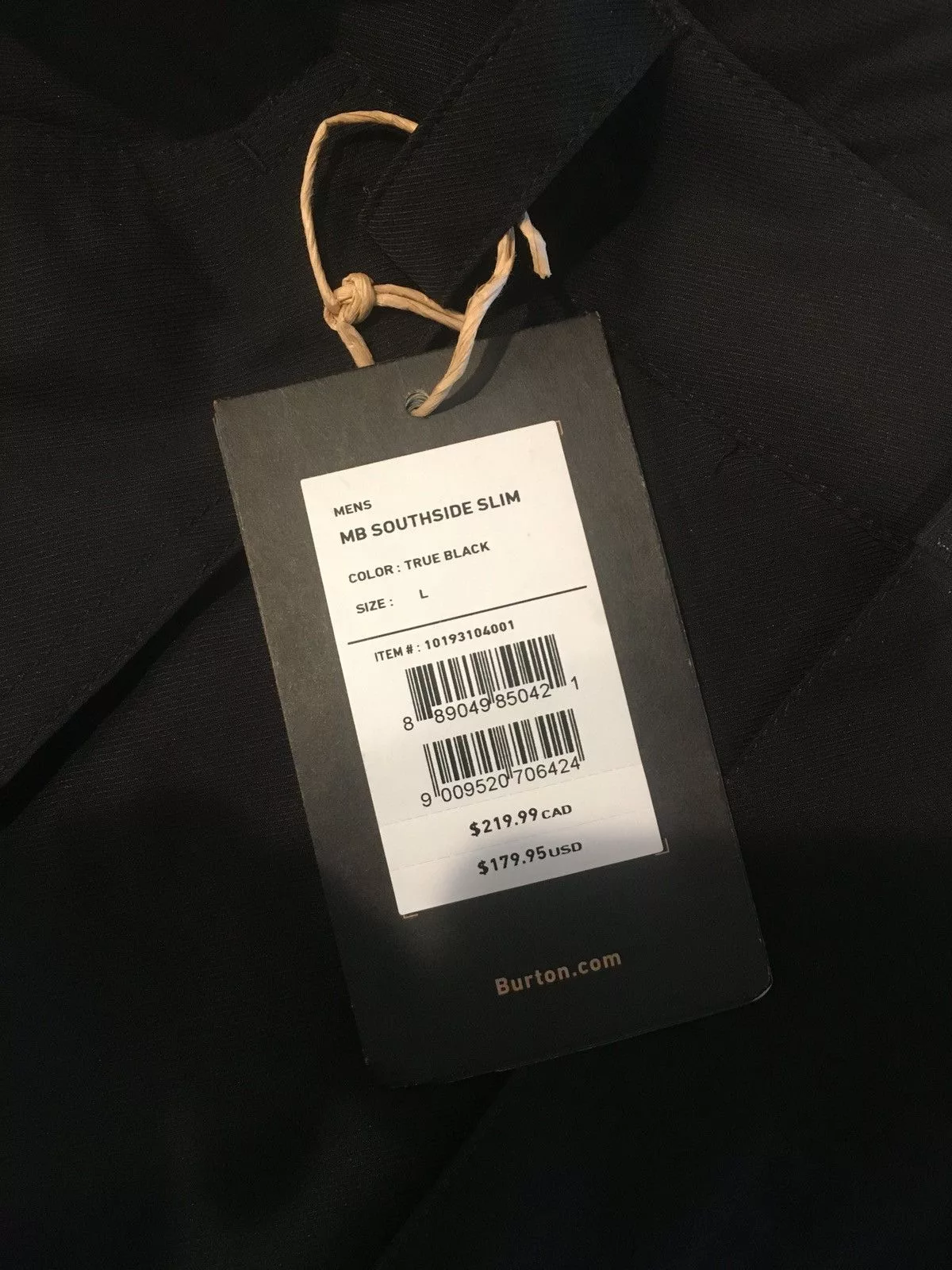 Burton Casual Pants Burton MB SOUTHSIDE SLIM - snow pants Black