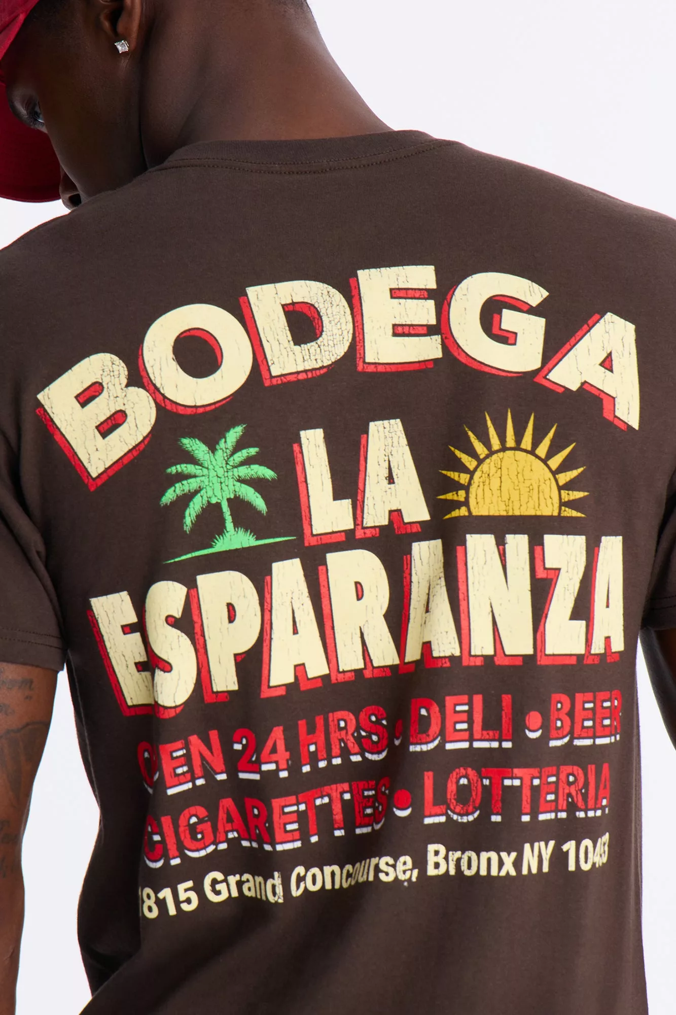 Bodega La Esperanza Short Sleeve Tee - Brown