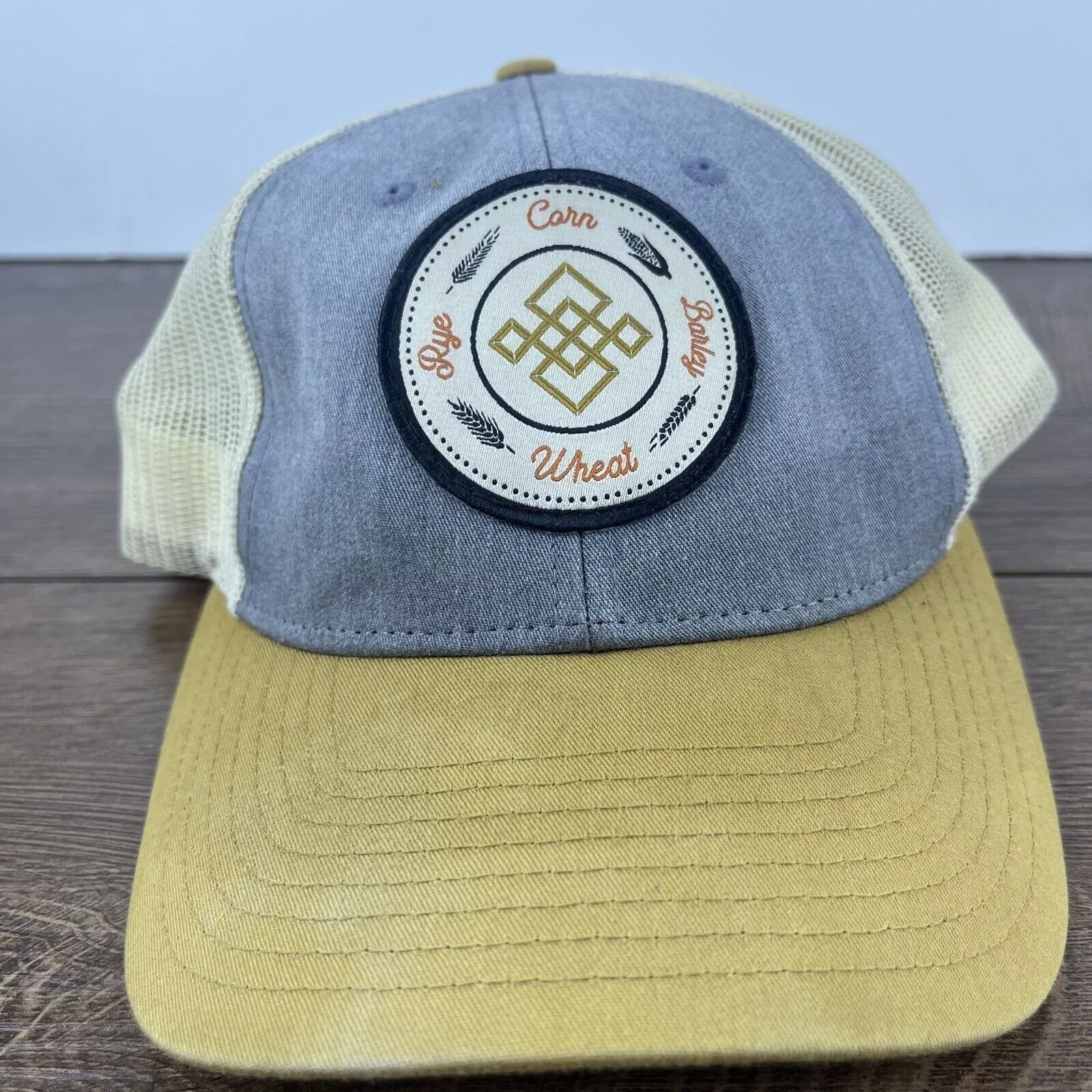 Other Hats Other Farmer Hat Corn Barley Wheat Rye Hat Gray Hat Adjustable Adu