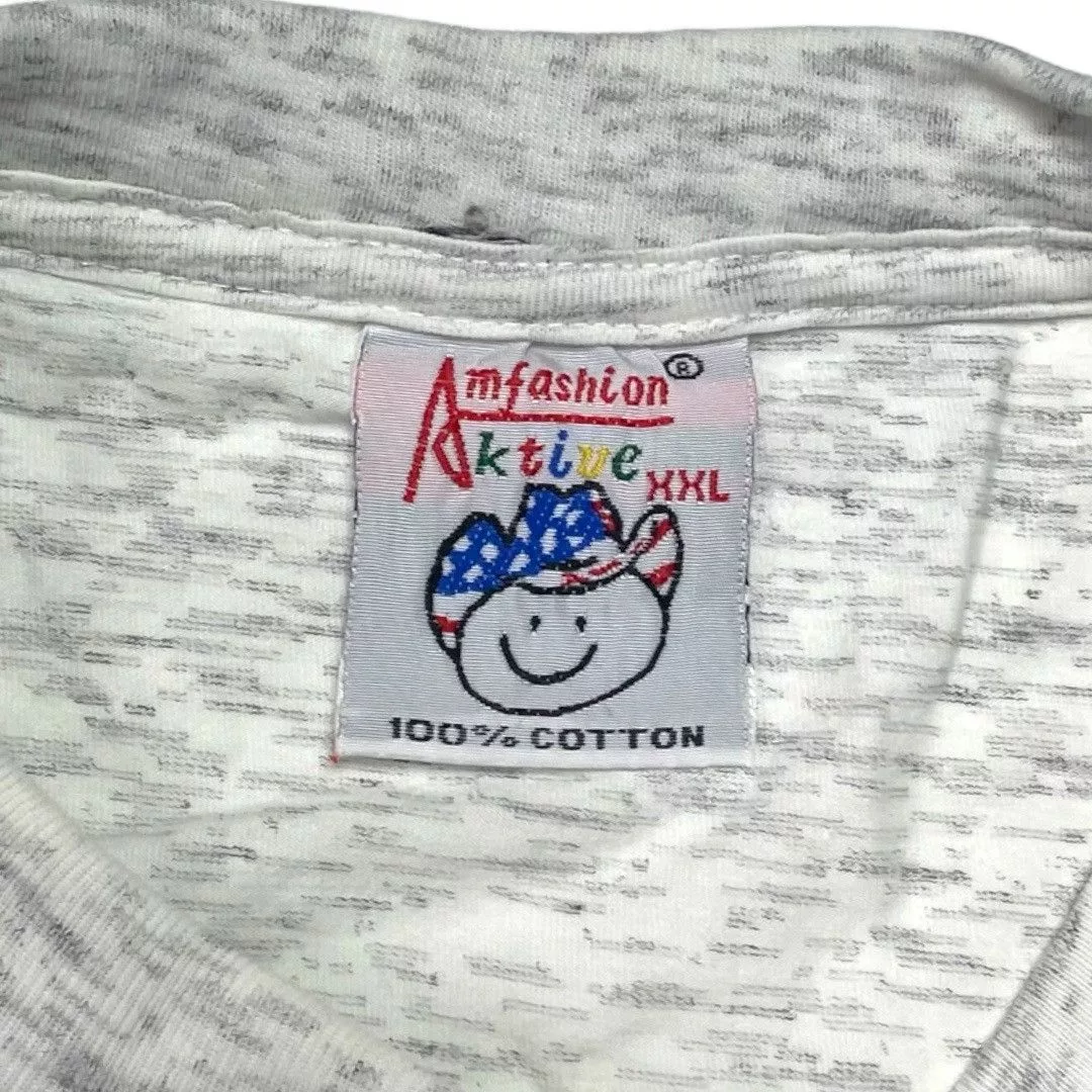 Vintage Short Sleeve T Shirts Vintage 90s tee Gray