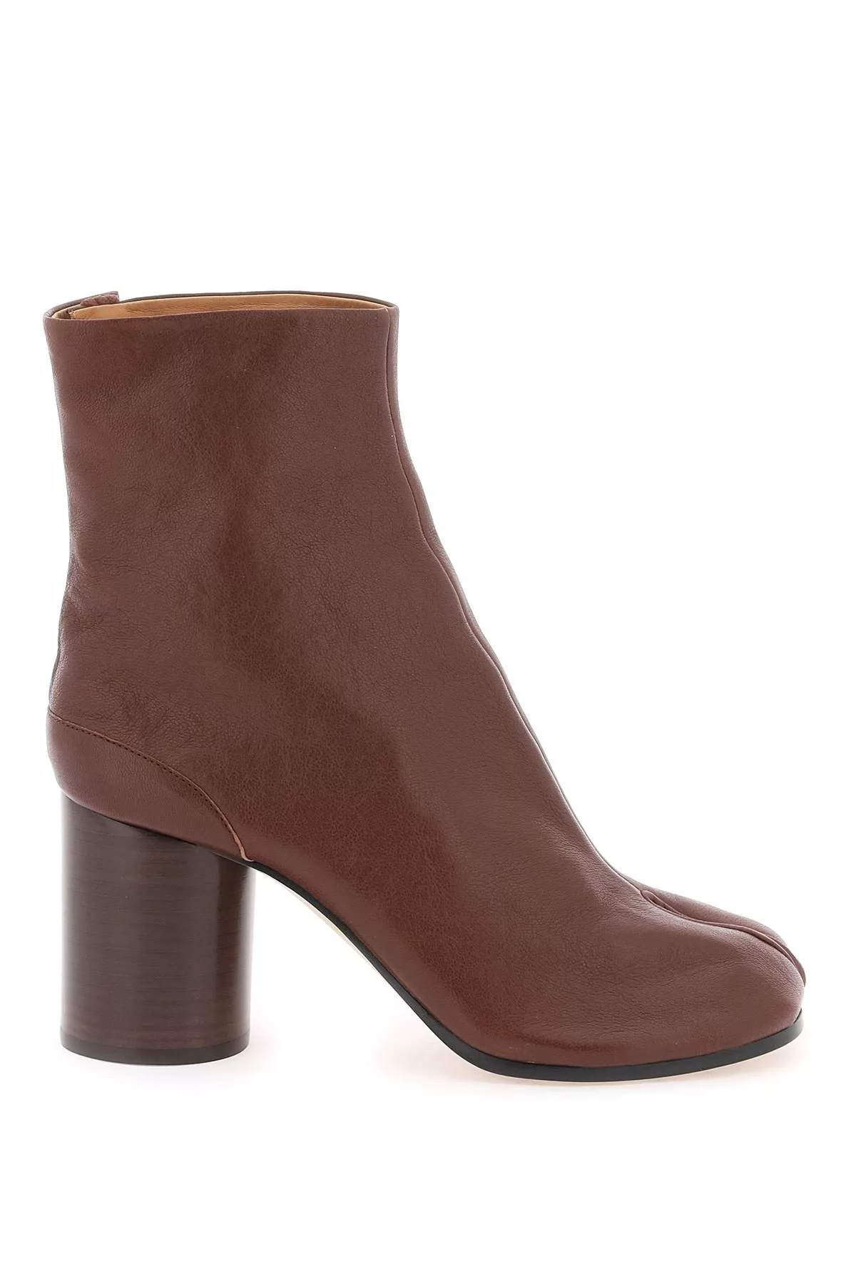 Maison Margiela Boots Maison Margiela o1s22i1n0724 Leather Tabi Ankle Boots in Brown