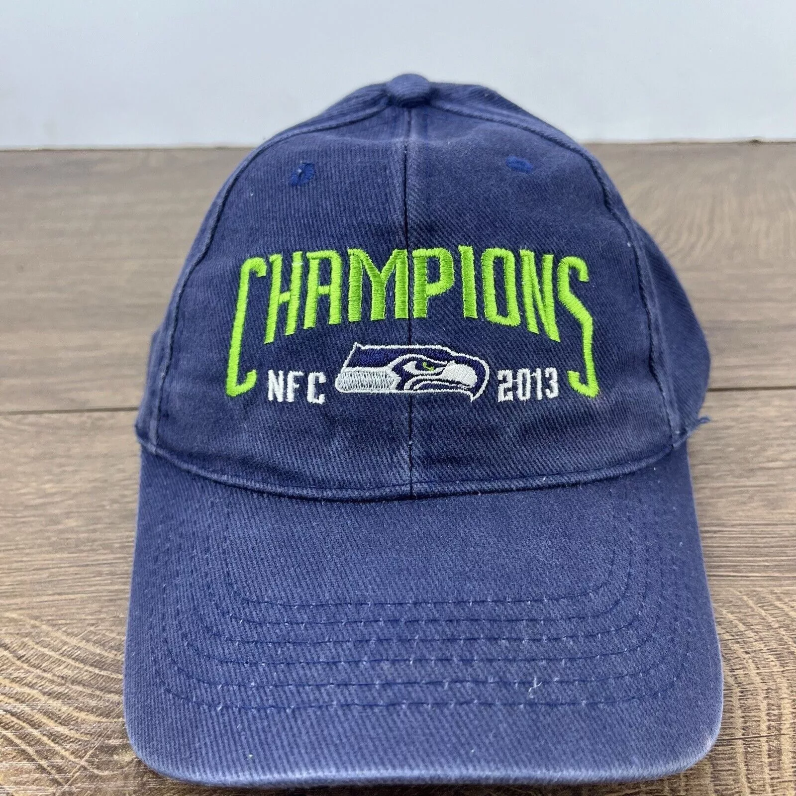 Other Hats Other Seattle Seahawks Hat 2013 NFC Champions Blue Cap Adjustable